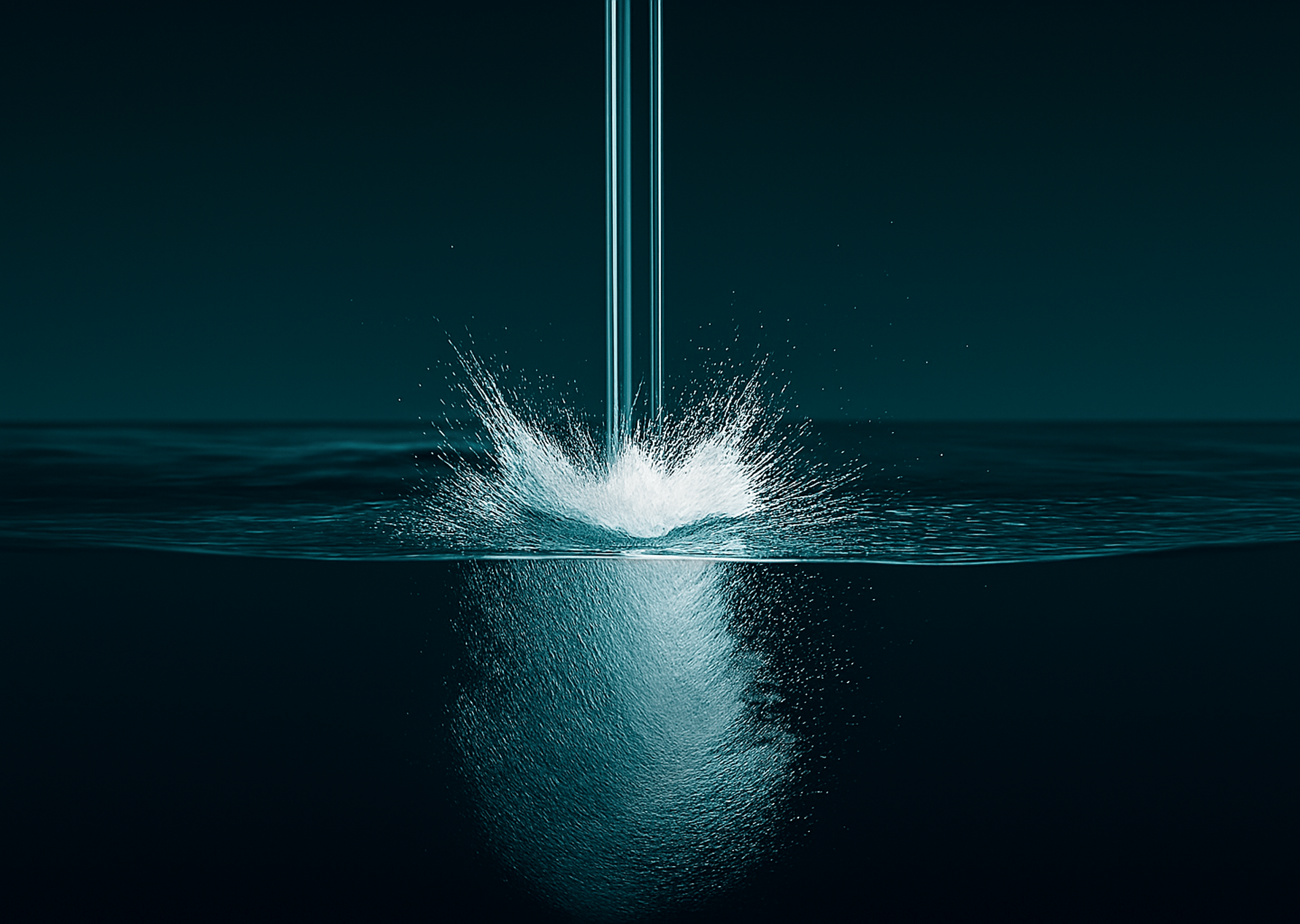 a faucet with water running down it's side