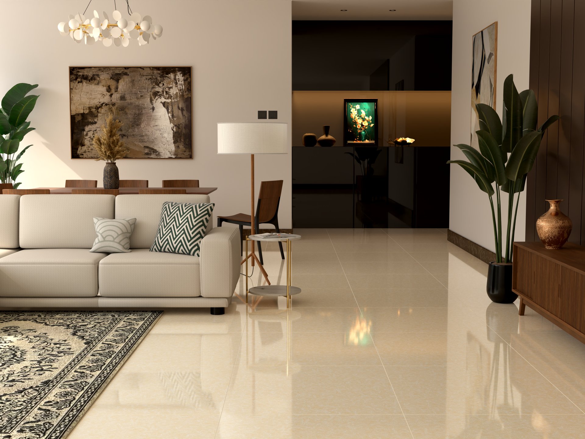 an abstract photo of a curved building with a blue sky in the background