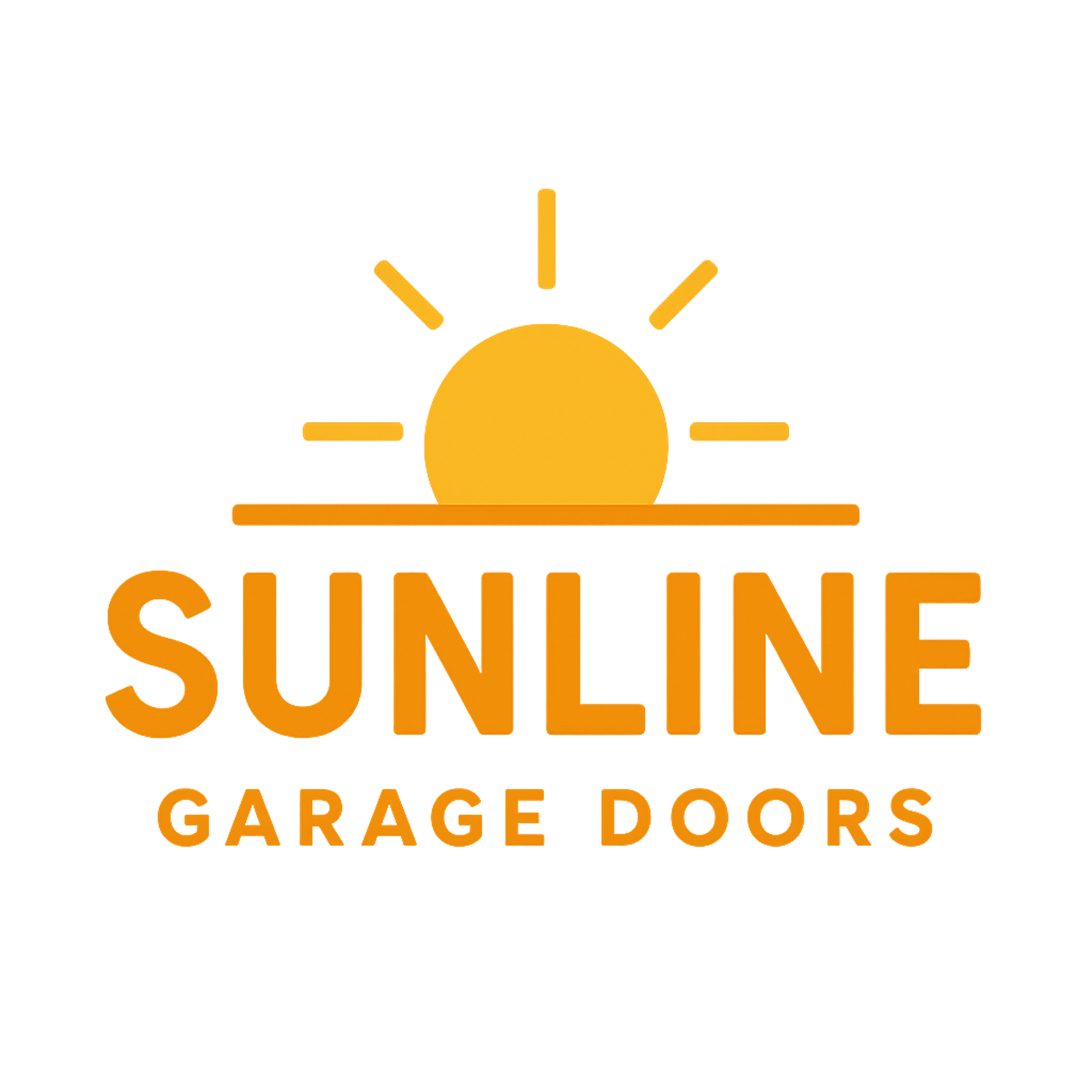 sunline garage doors logo orange county