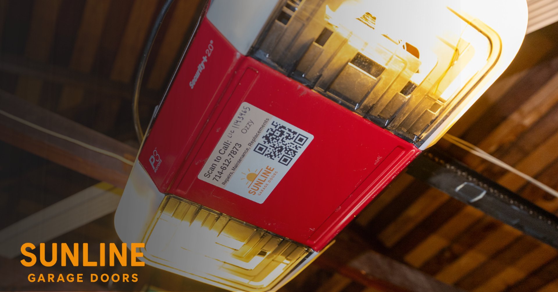 sunline garage doors opener and logo