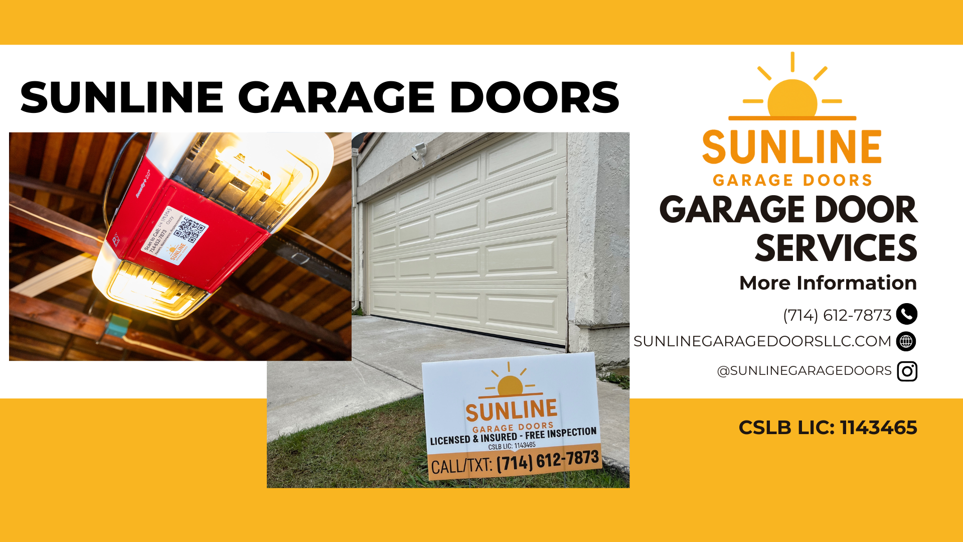 sunline garage doors orange county install and repair