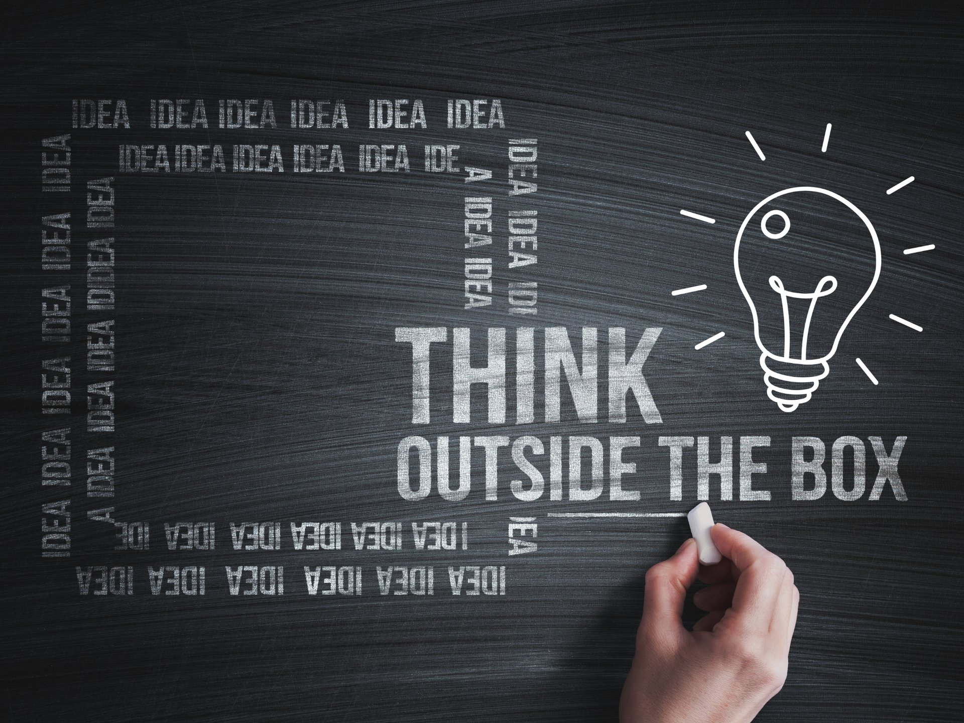Think outside the box clip art