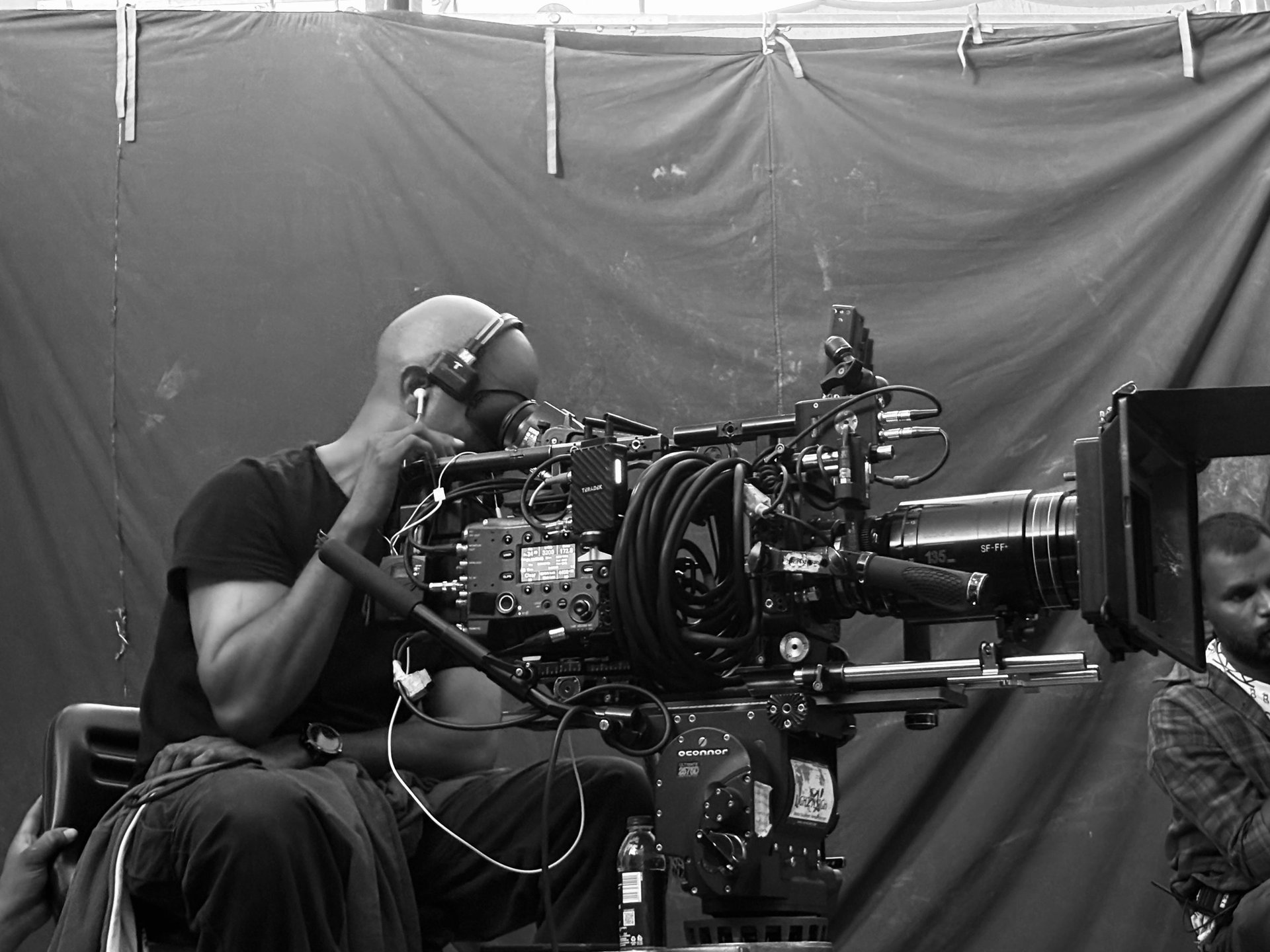 person holding video camera