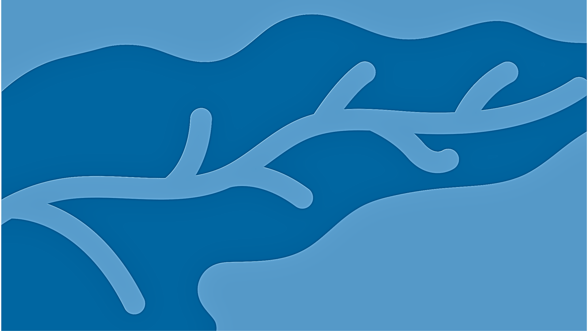 an abstract photo of a curved building with a blue sky in the background