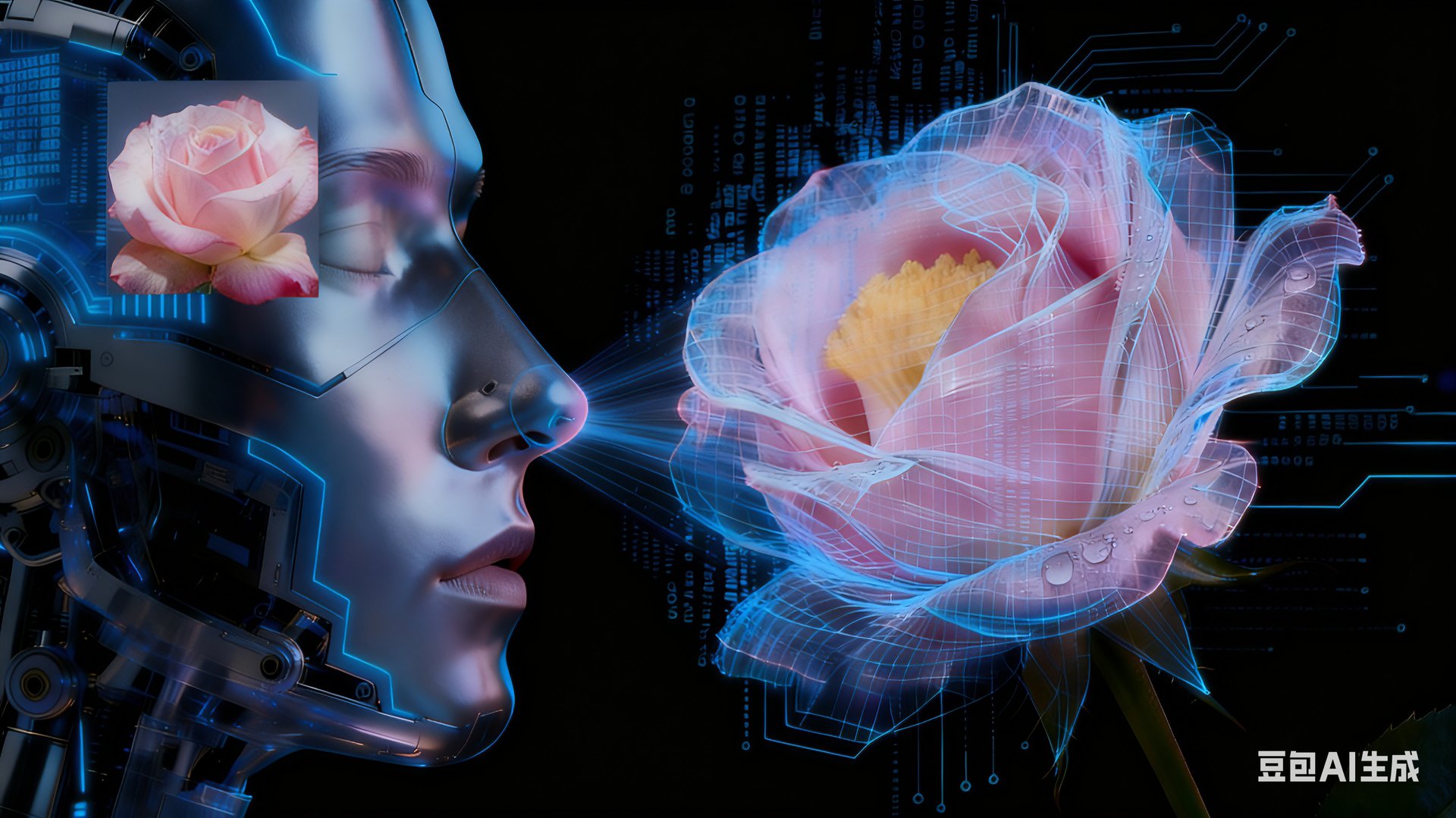 an abstract photo of a curved building with a blue sky in the background