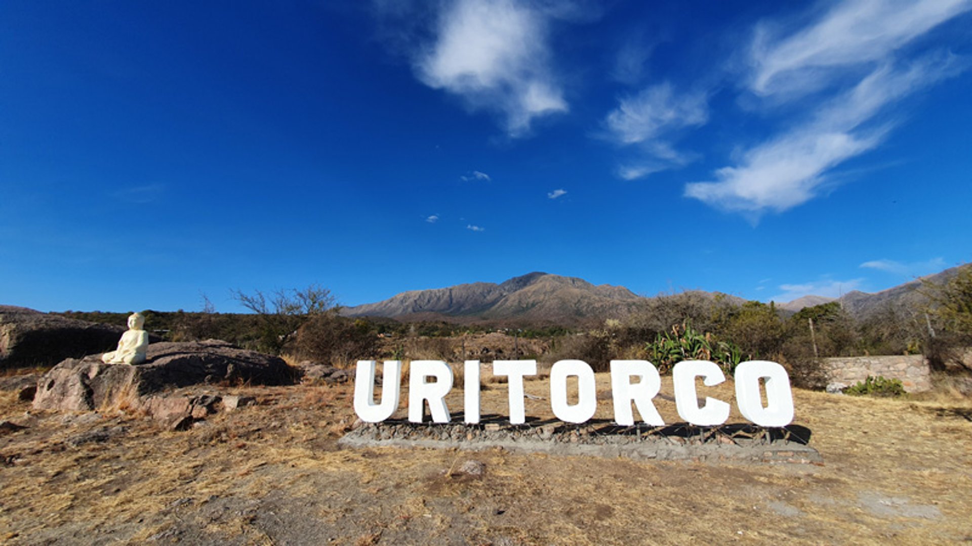 an abstract photo of a curved building with a blue sky in the background