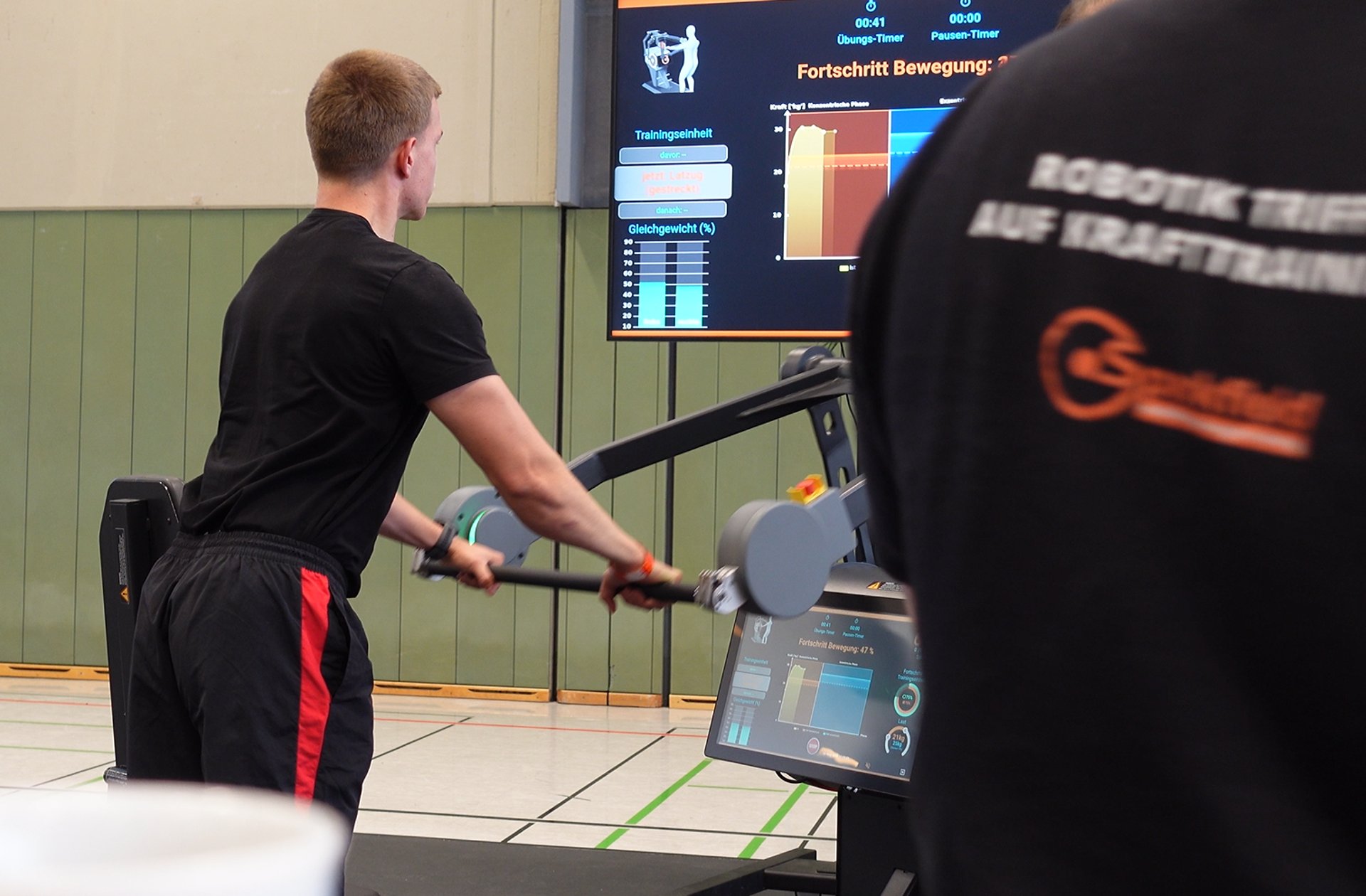 three pairs of assorted-color Rogue bumper plates