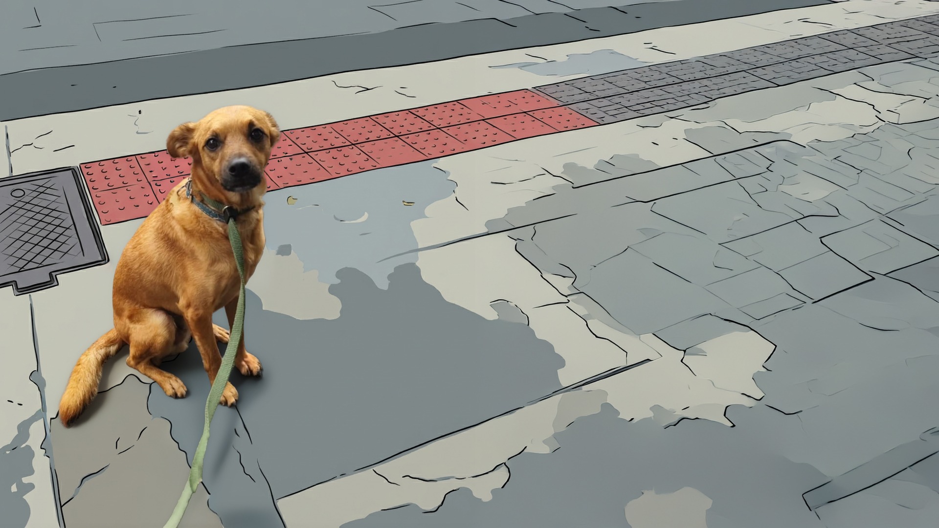 white wall paint with black line