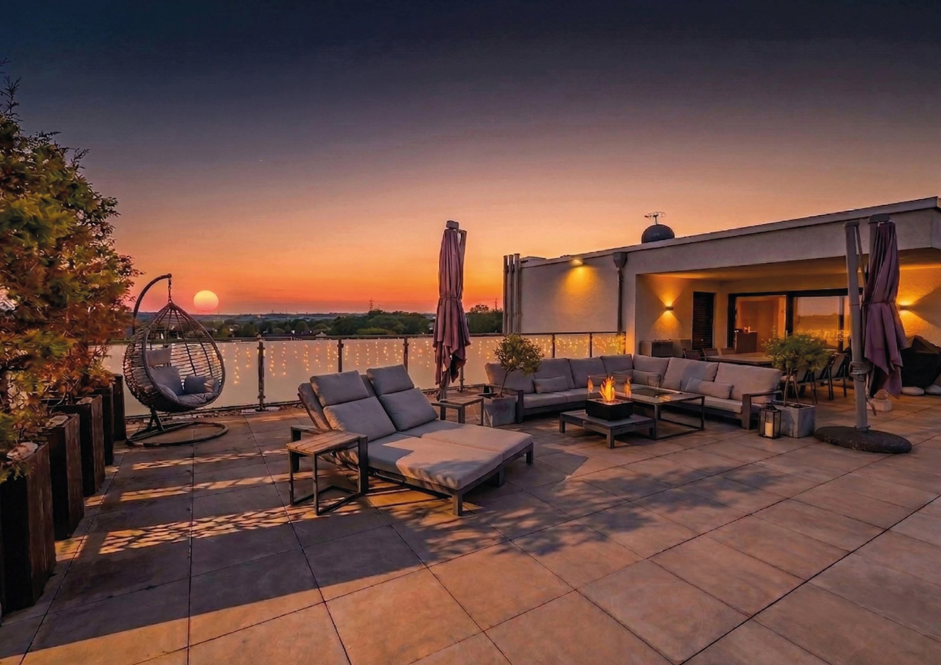 black and brown leather padded tub sofa