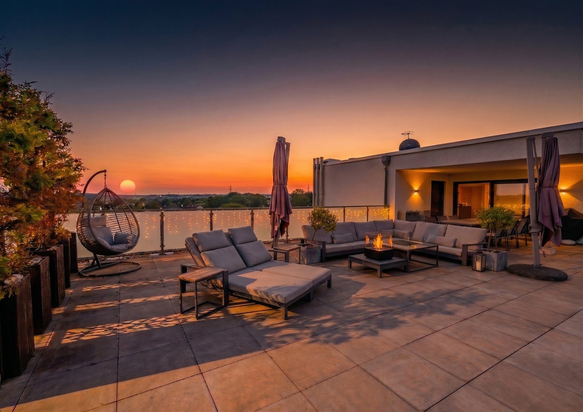 black and brown leather padded tub sofa
