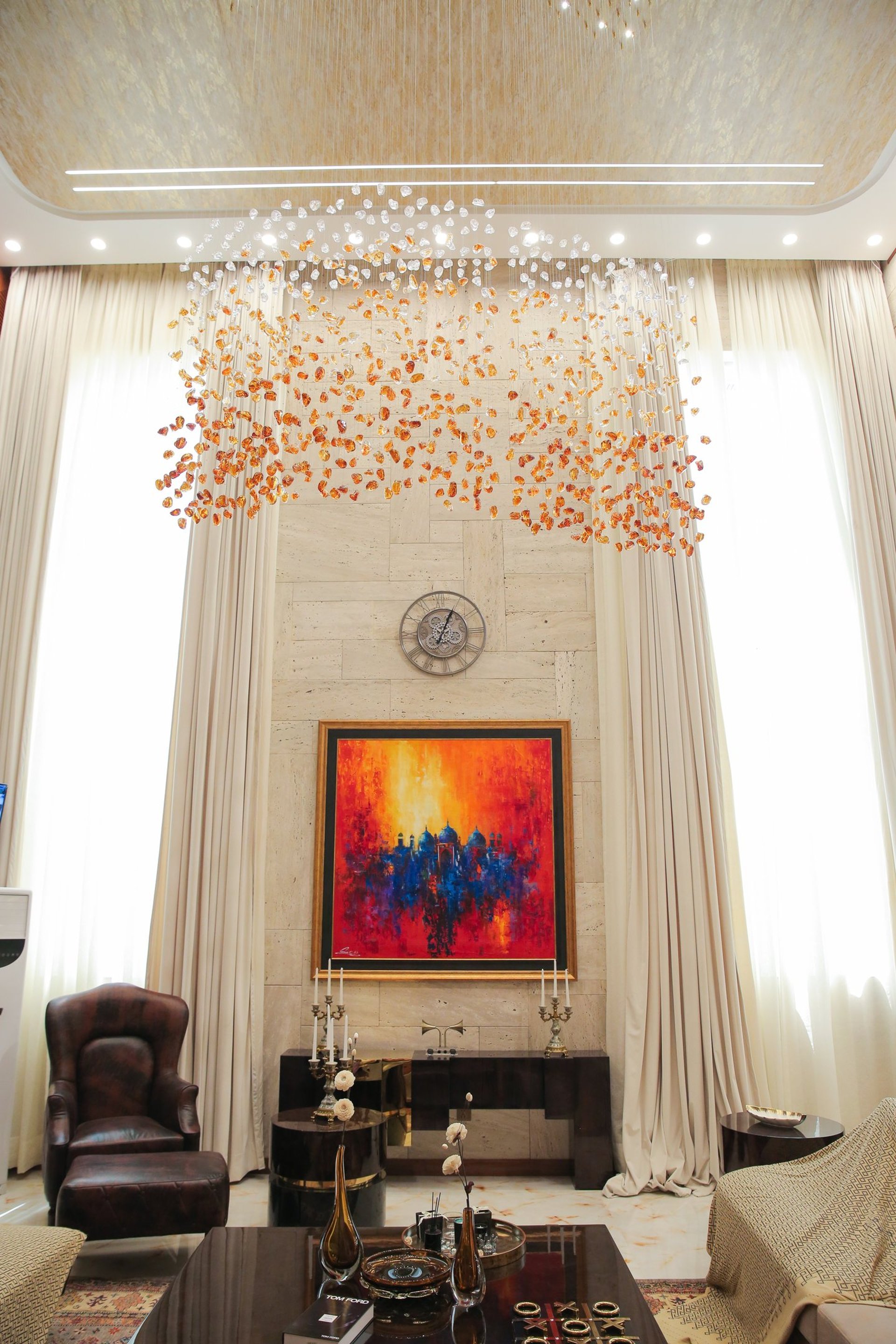 black blue and yellow textile