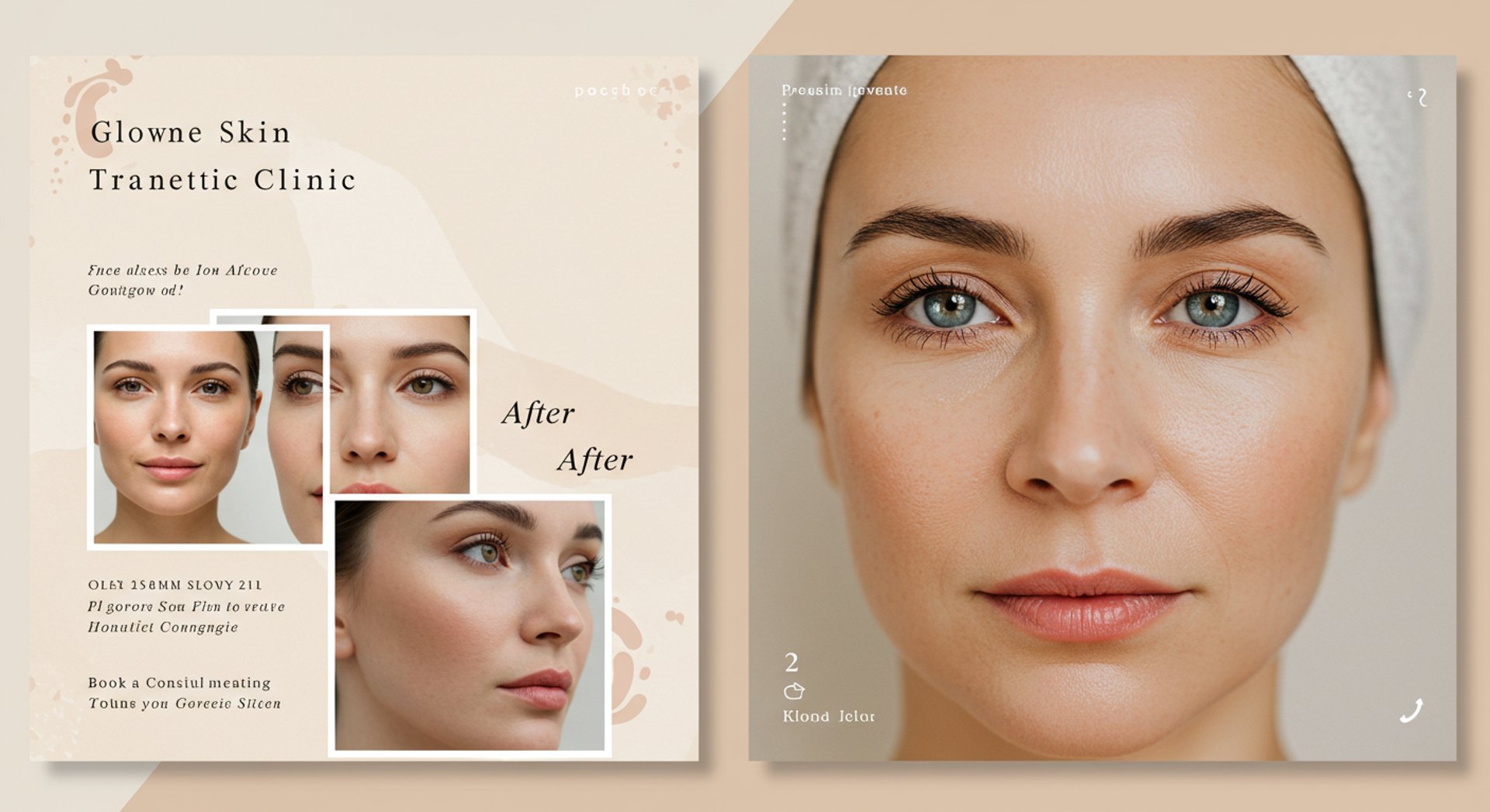 antes y despues de un tratamiento facial