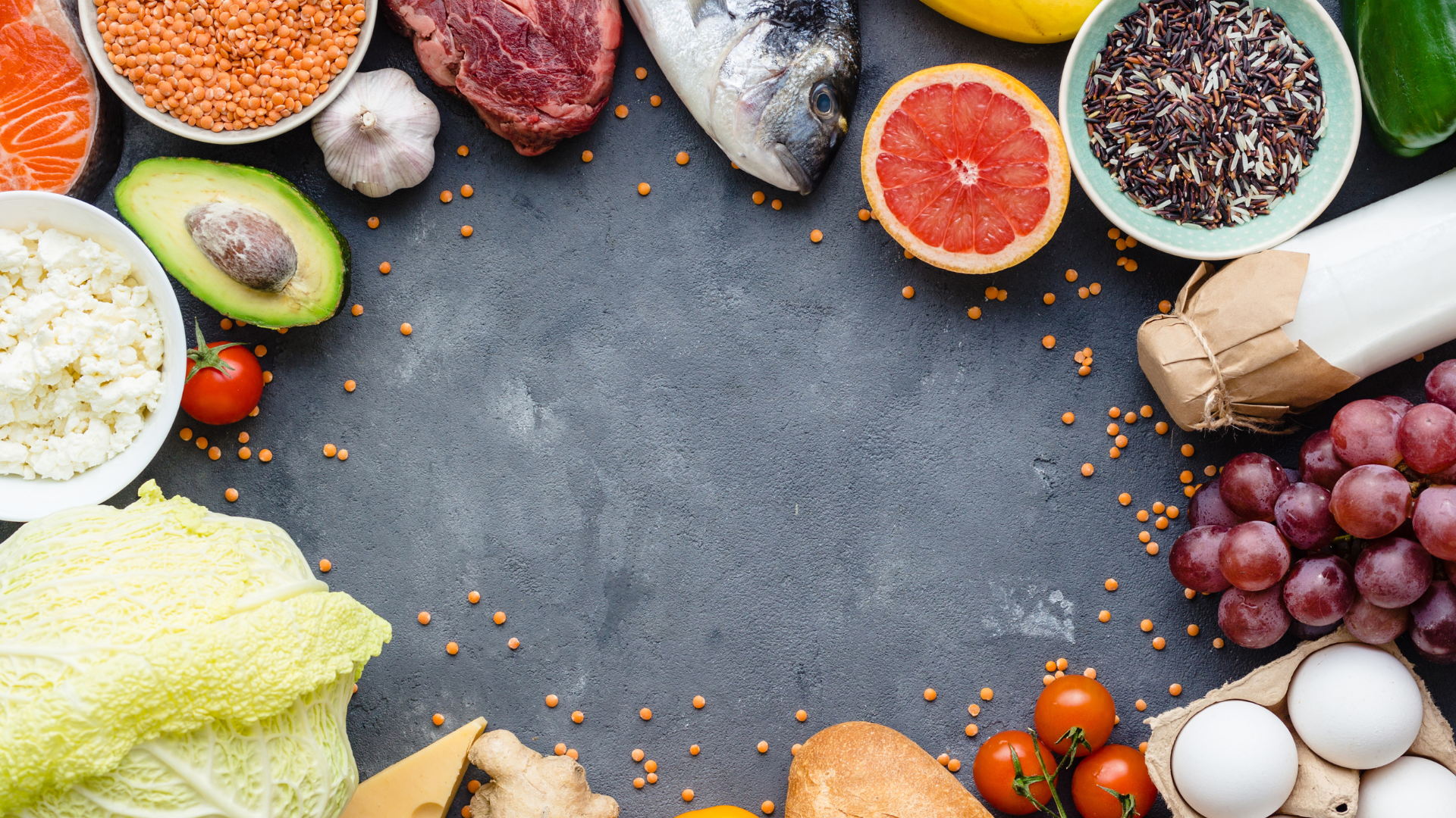 alimentos de uma dieta saudável