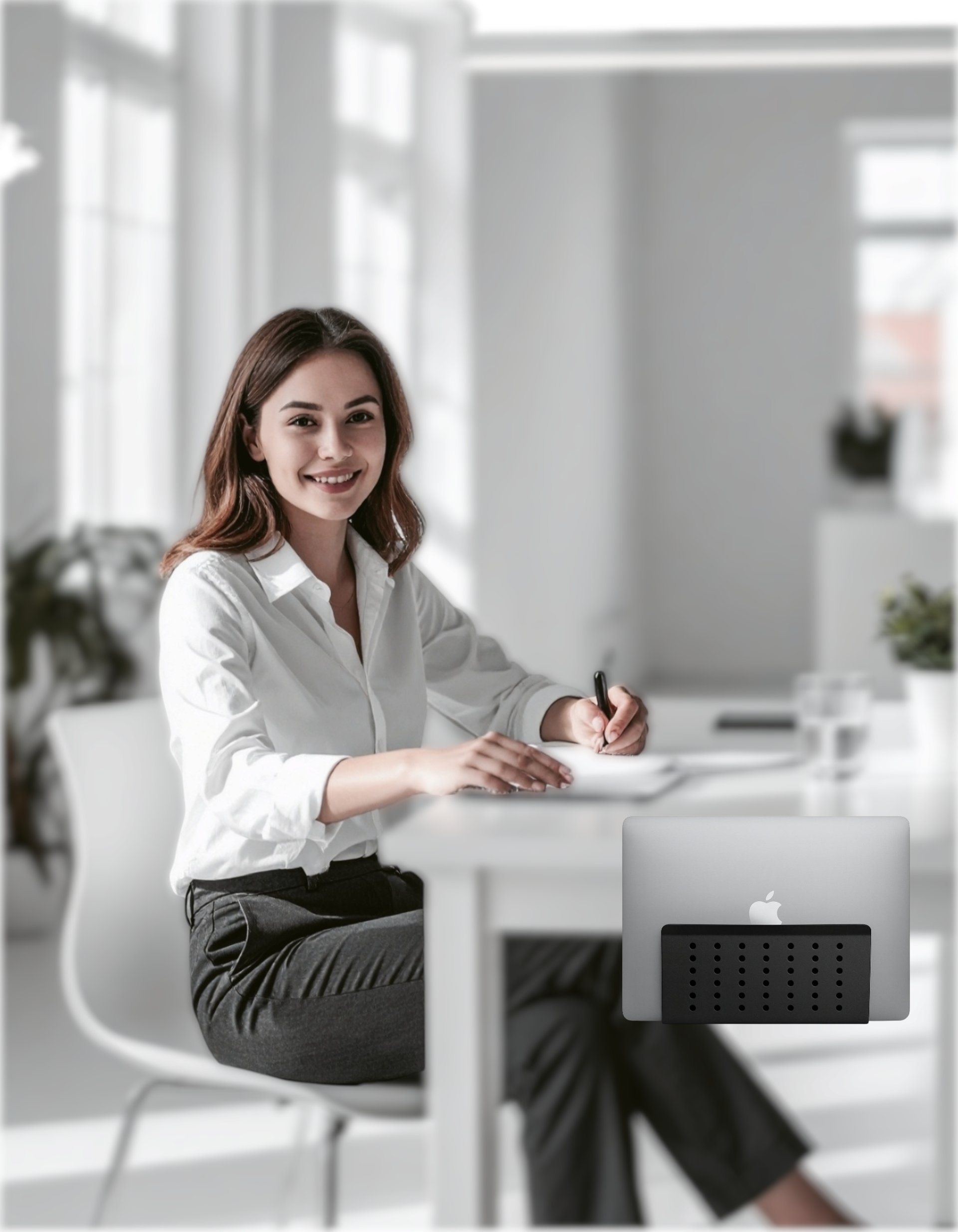 an abstract photo of a curved building with a blue sky in the background