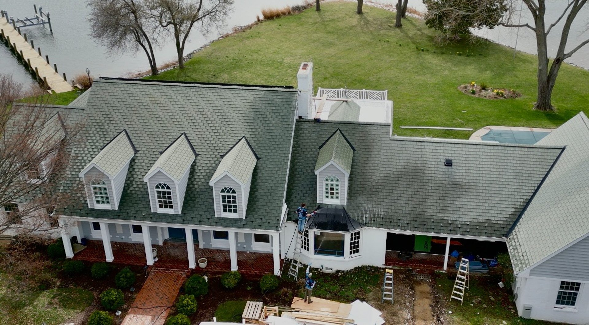 gray wooden house