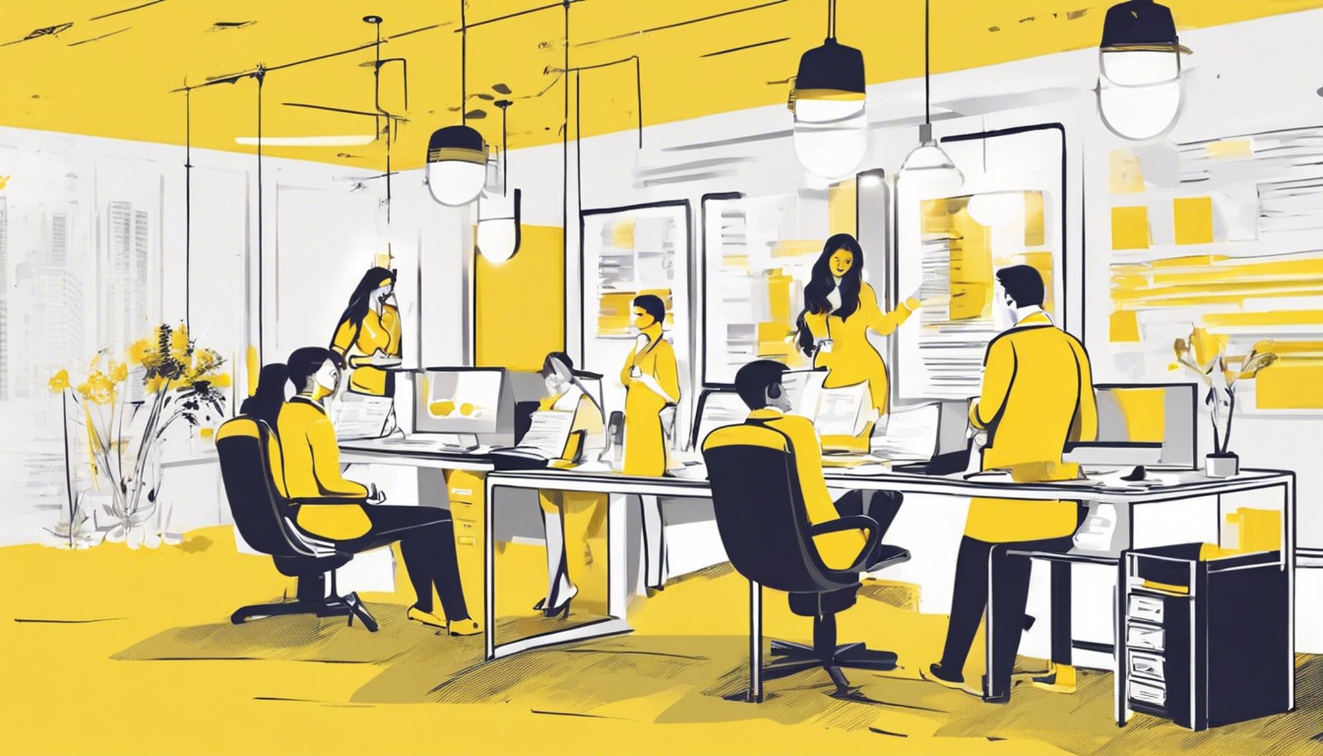 a close up of a yellow and white wall