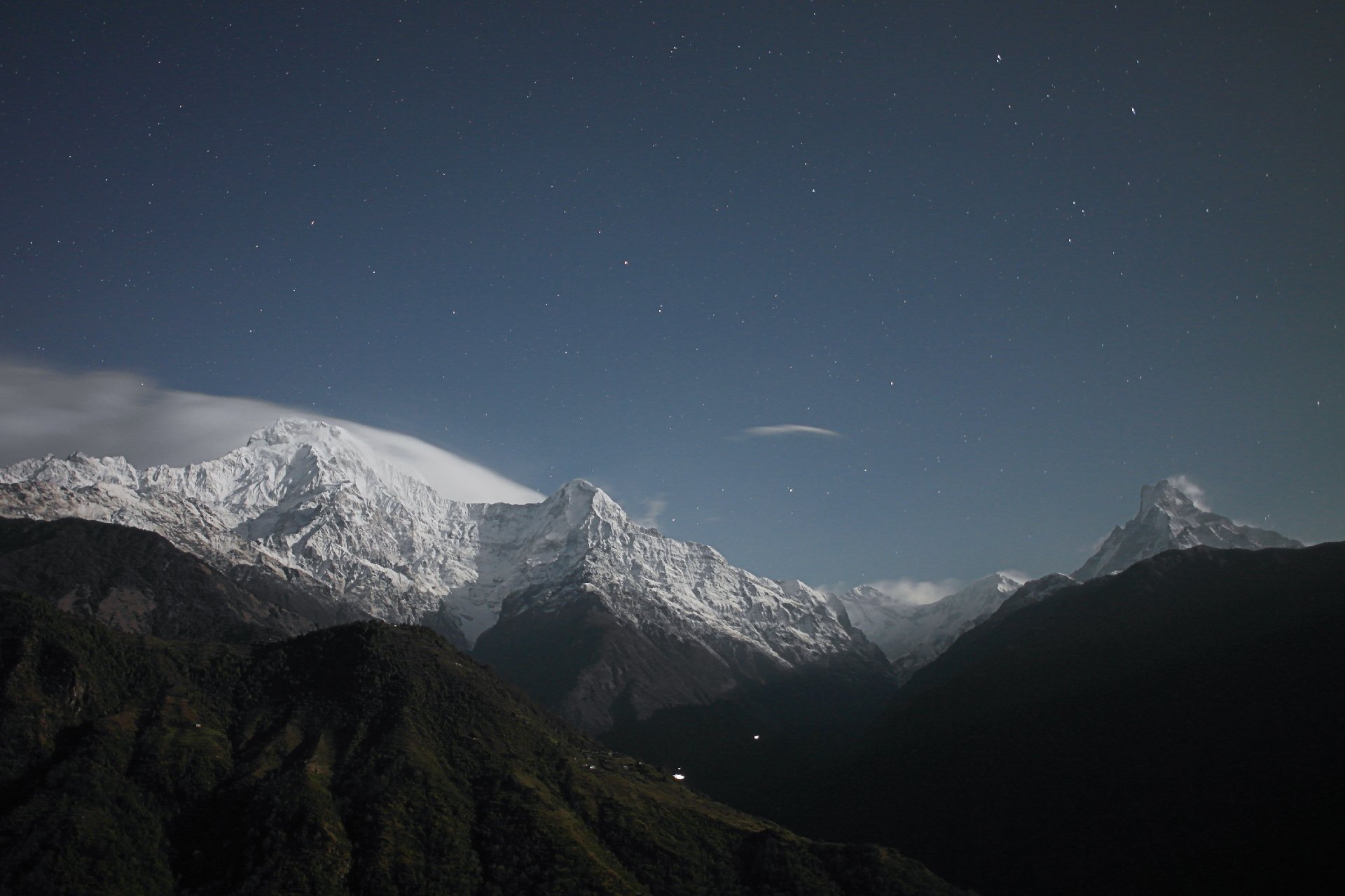 mountain range under blue sky