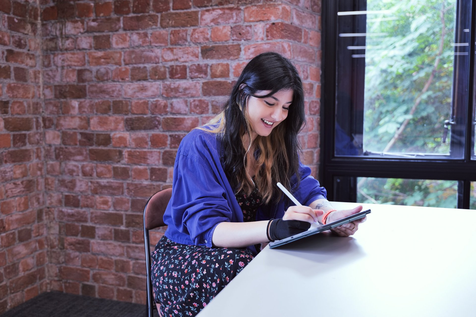 black blue and yellow textile