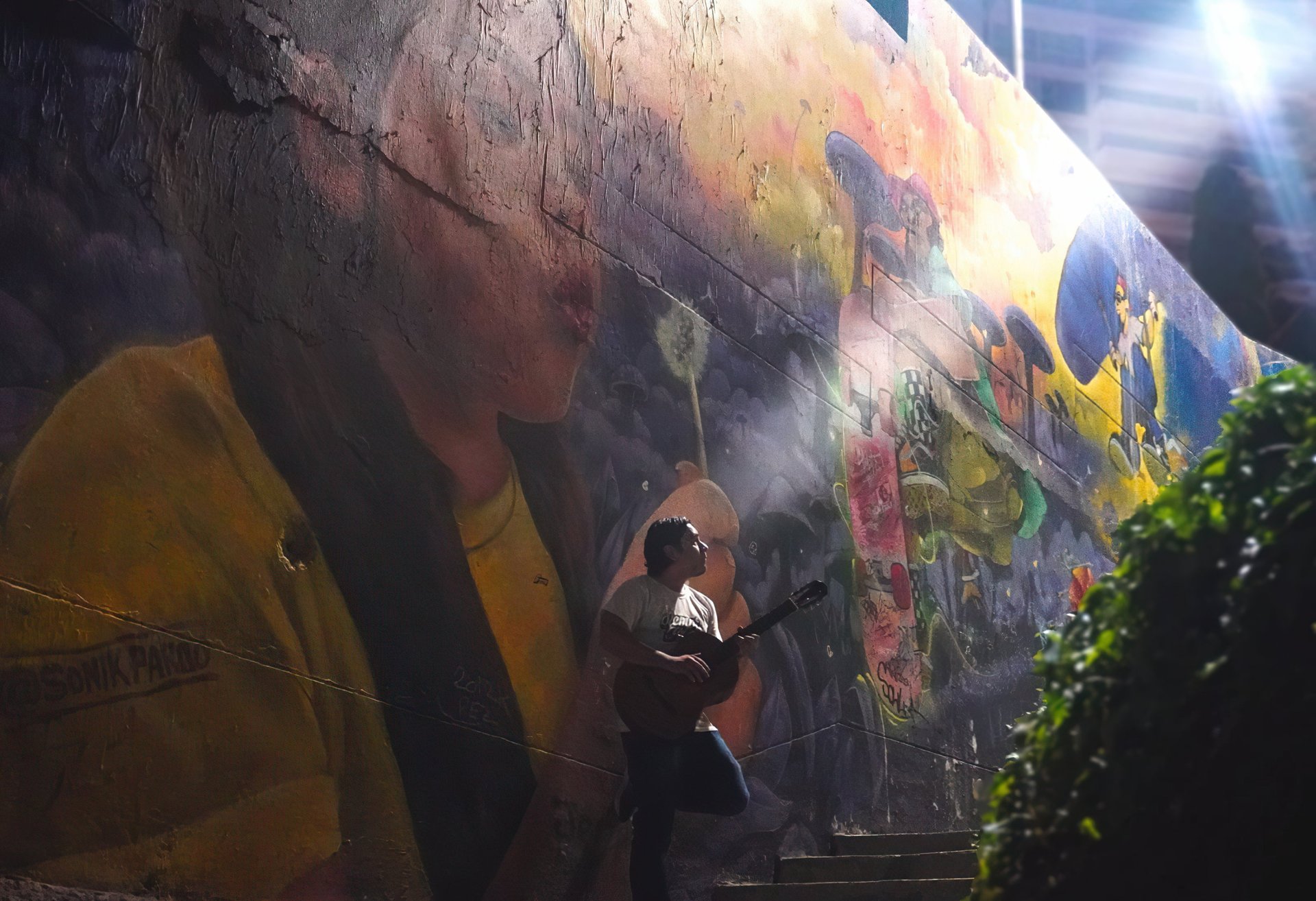 woman wearing yellow long-sleeved dress under white clouds and blue sky during daytime