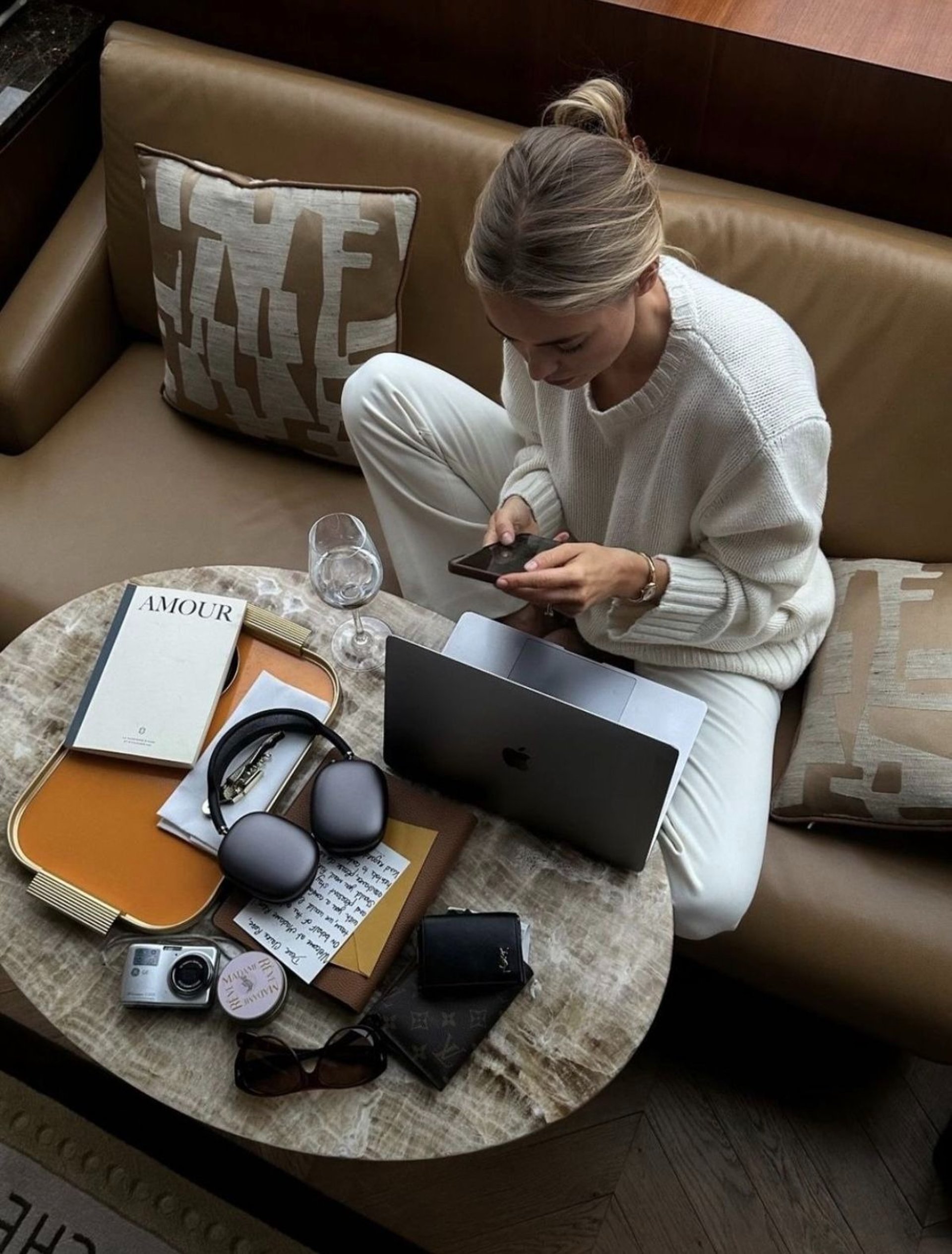 white and brown train door