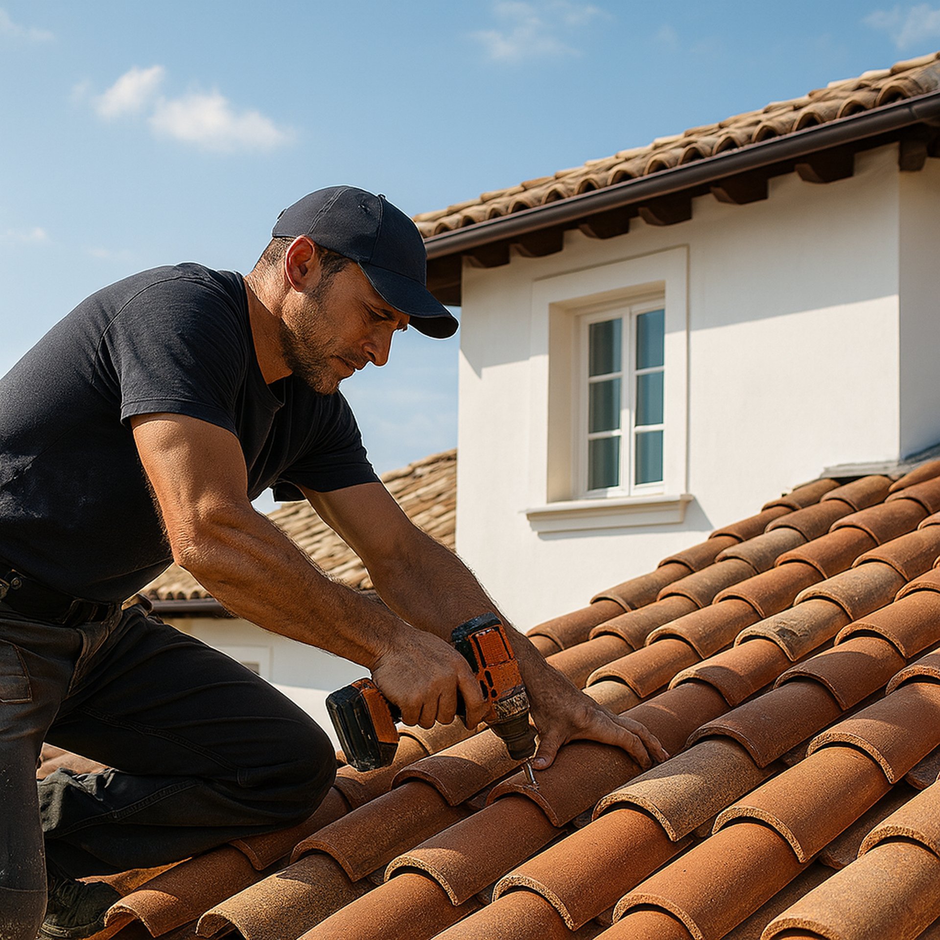 black and brown leather padded tub sofa