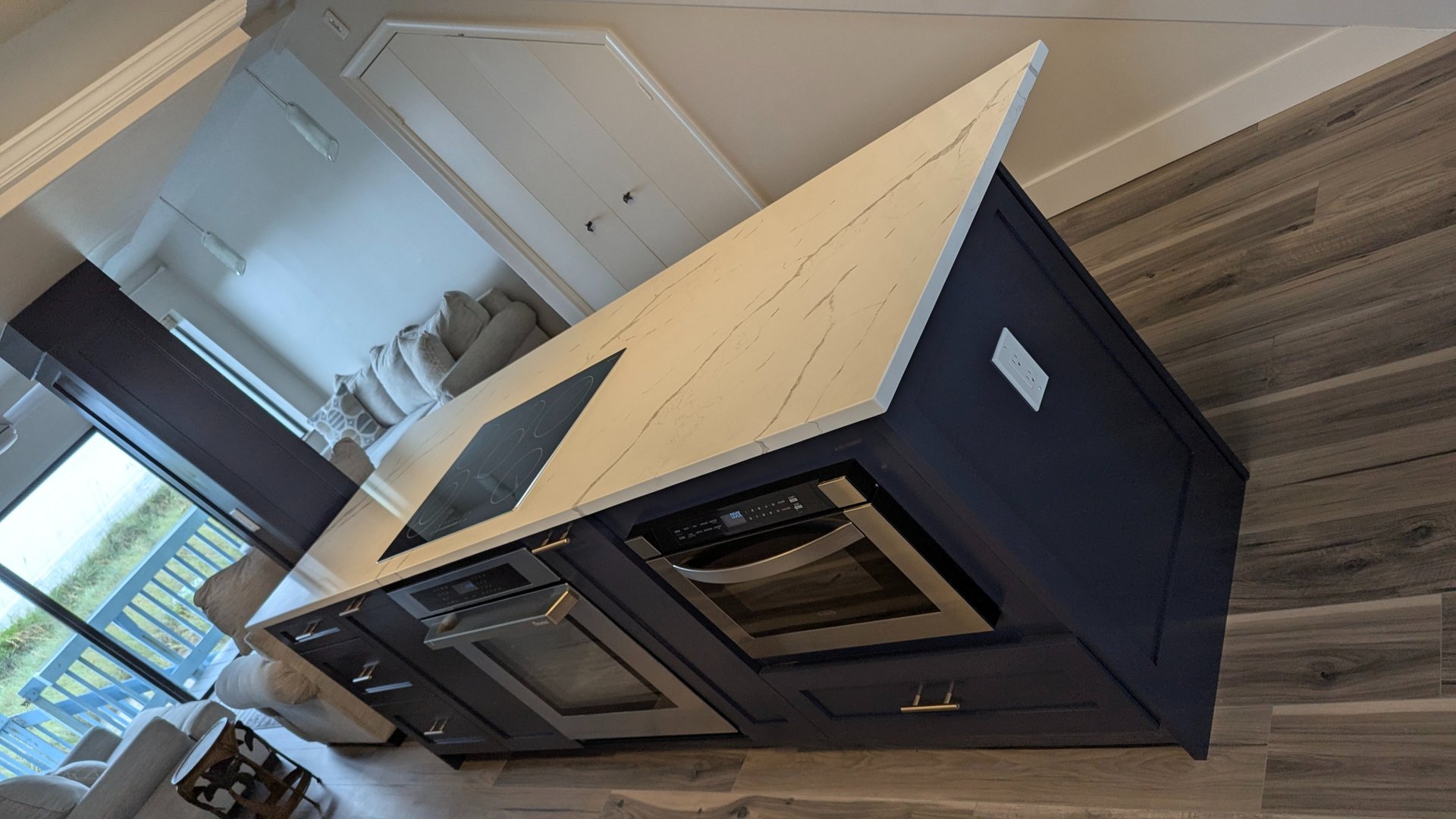 black and brown leather padded tub sofa