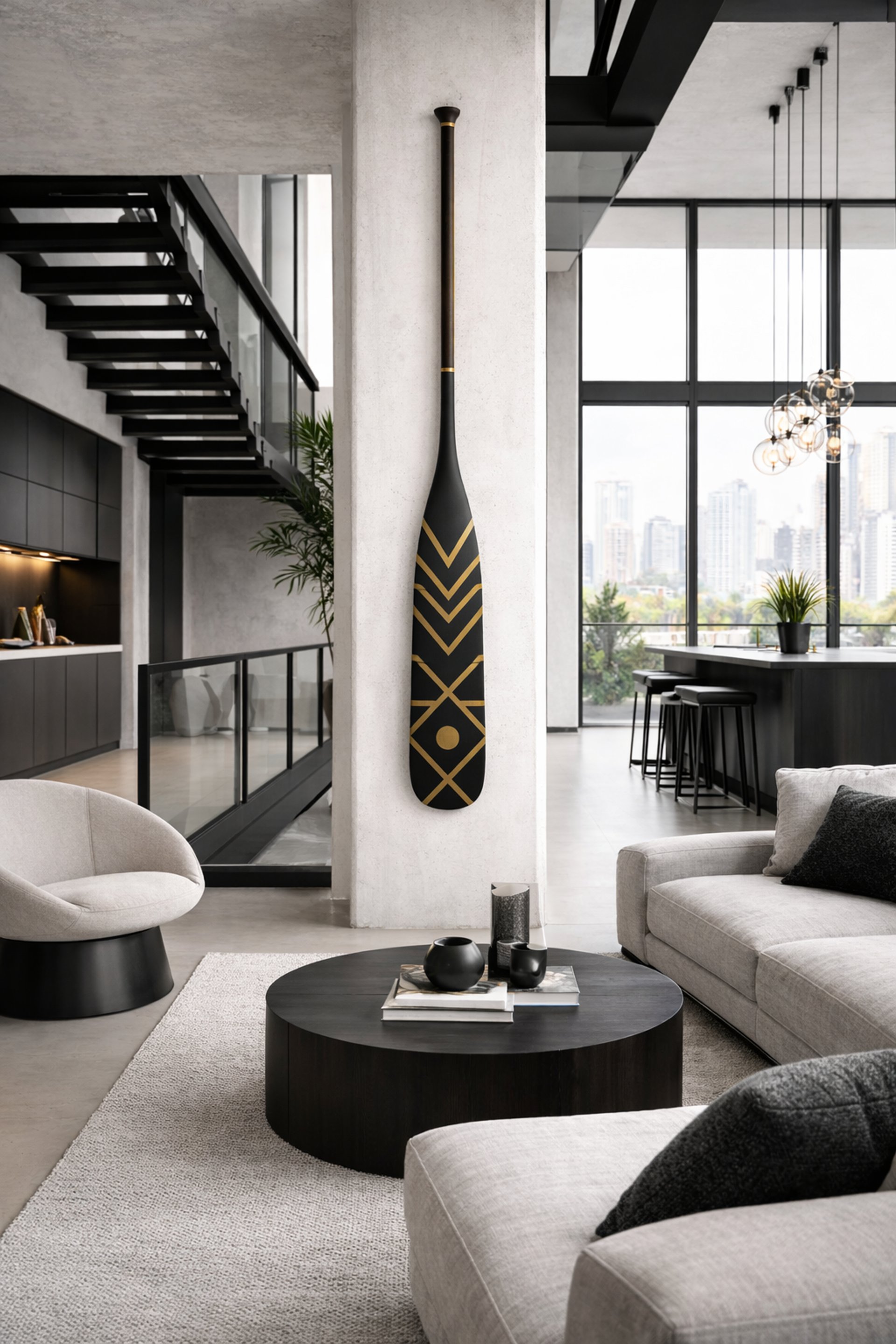 a close up of a black and brown abstract painting