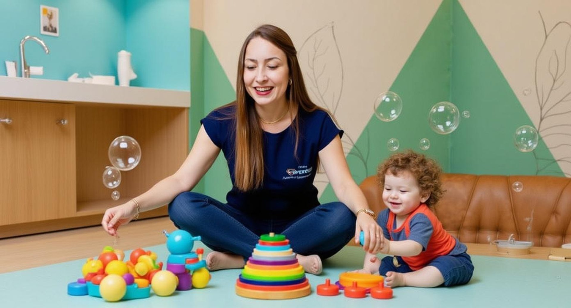 person piling blocks