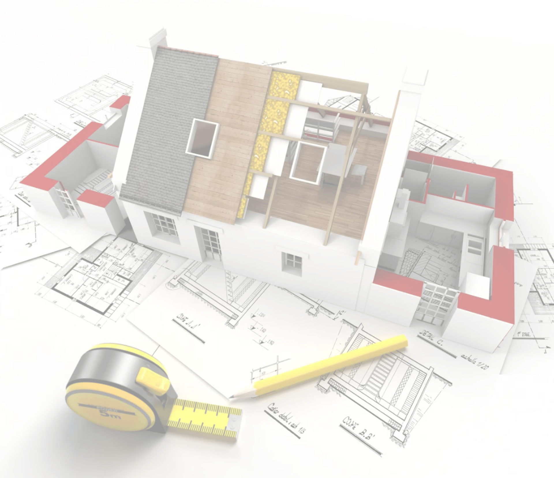 an abstract photo of a curved building with a blue sky in the background