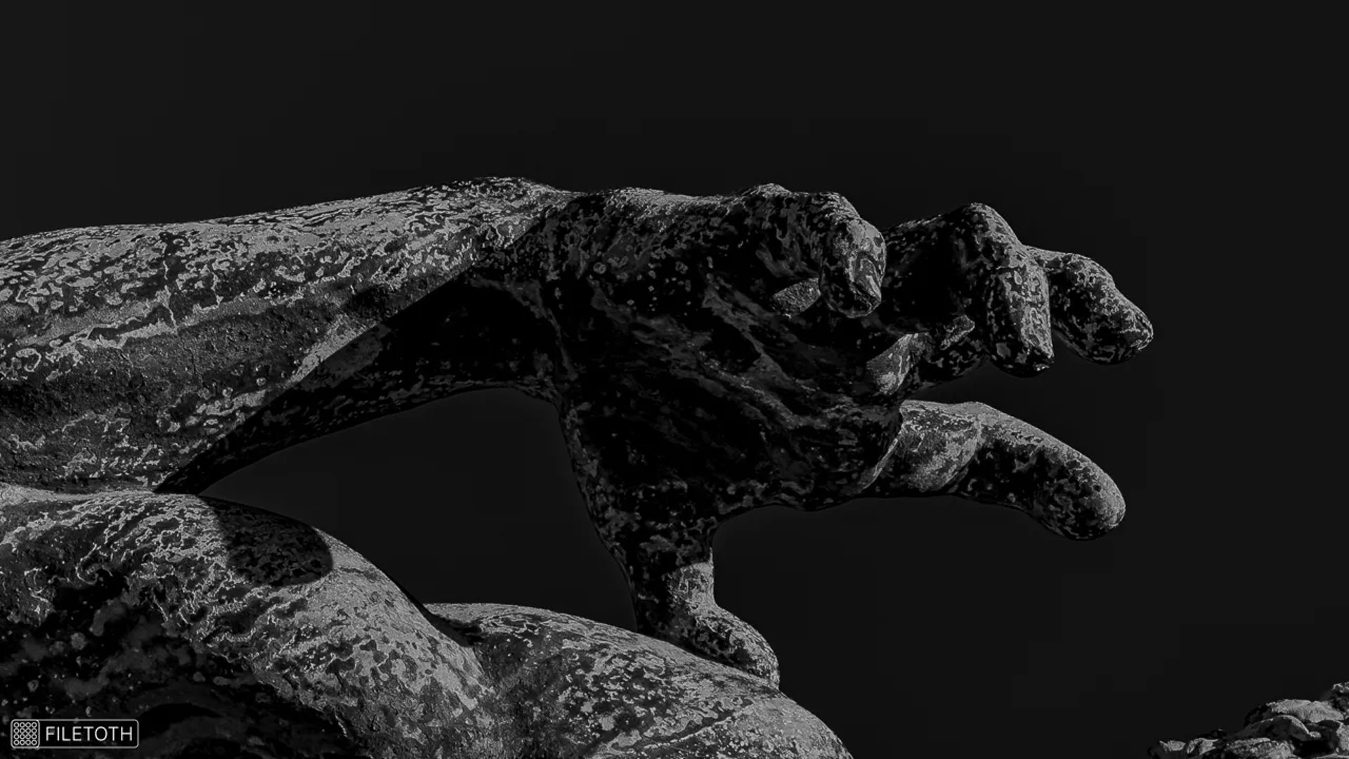 Close-up of the archer’s releasing hand, a gesture of endeavor.