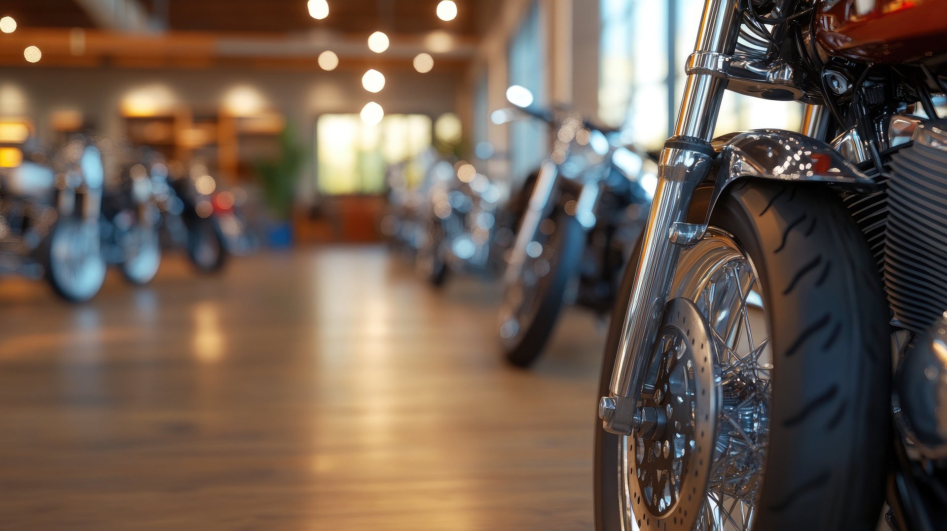 a person riding a motorcycle on a dark street