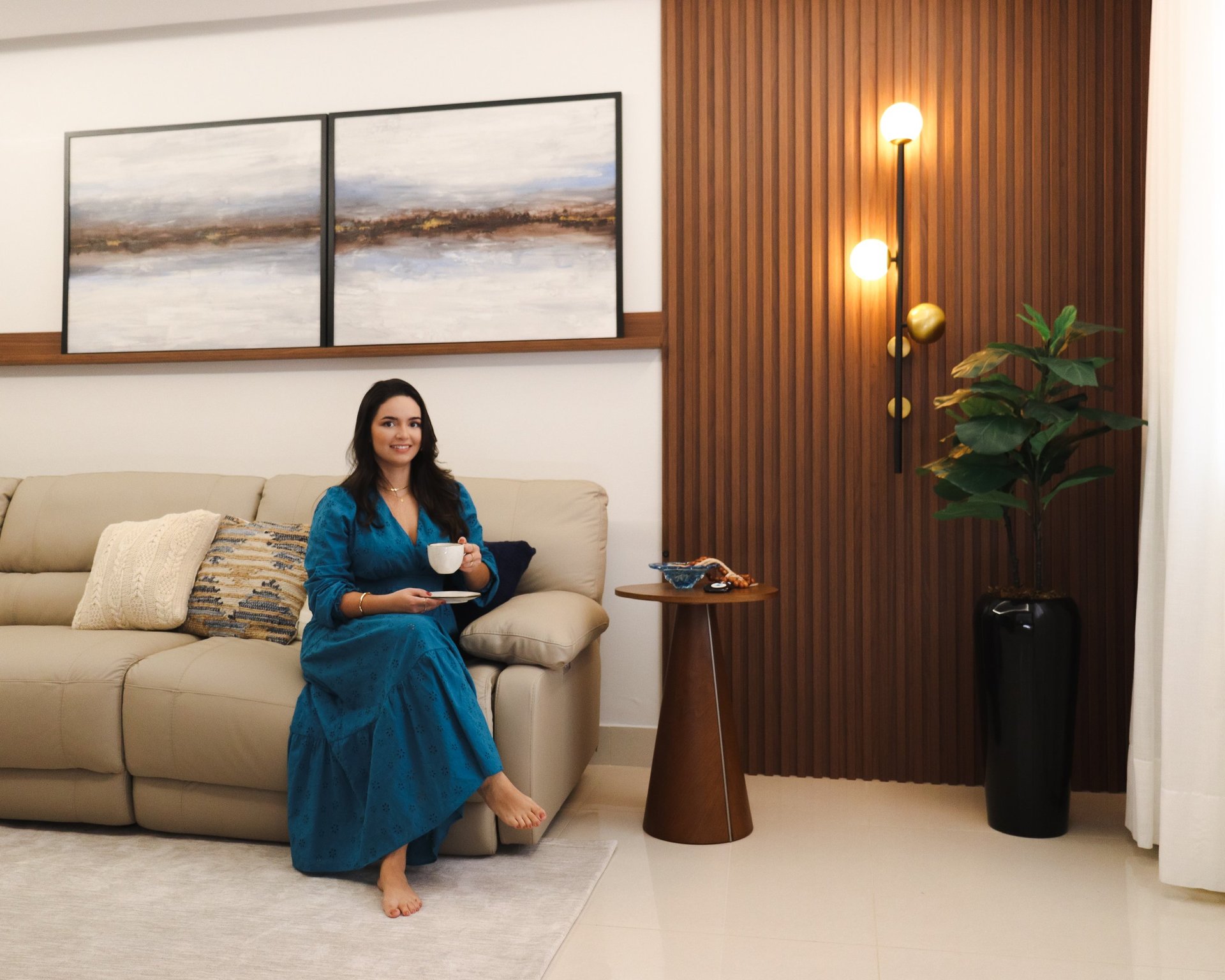 an abstract photo of a curved building with a blue sky in the background