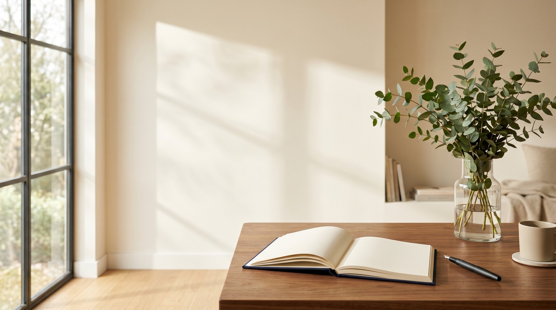an open book sitting on top of a table