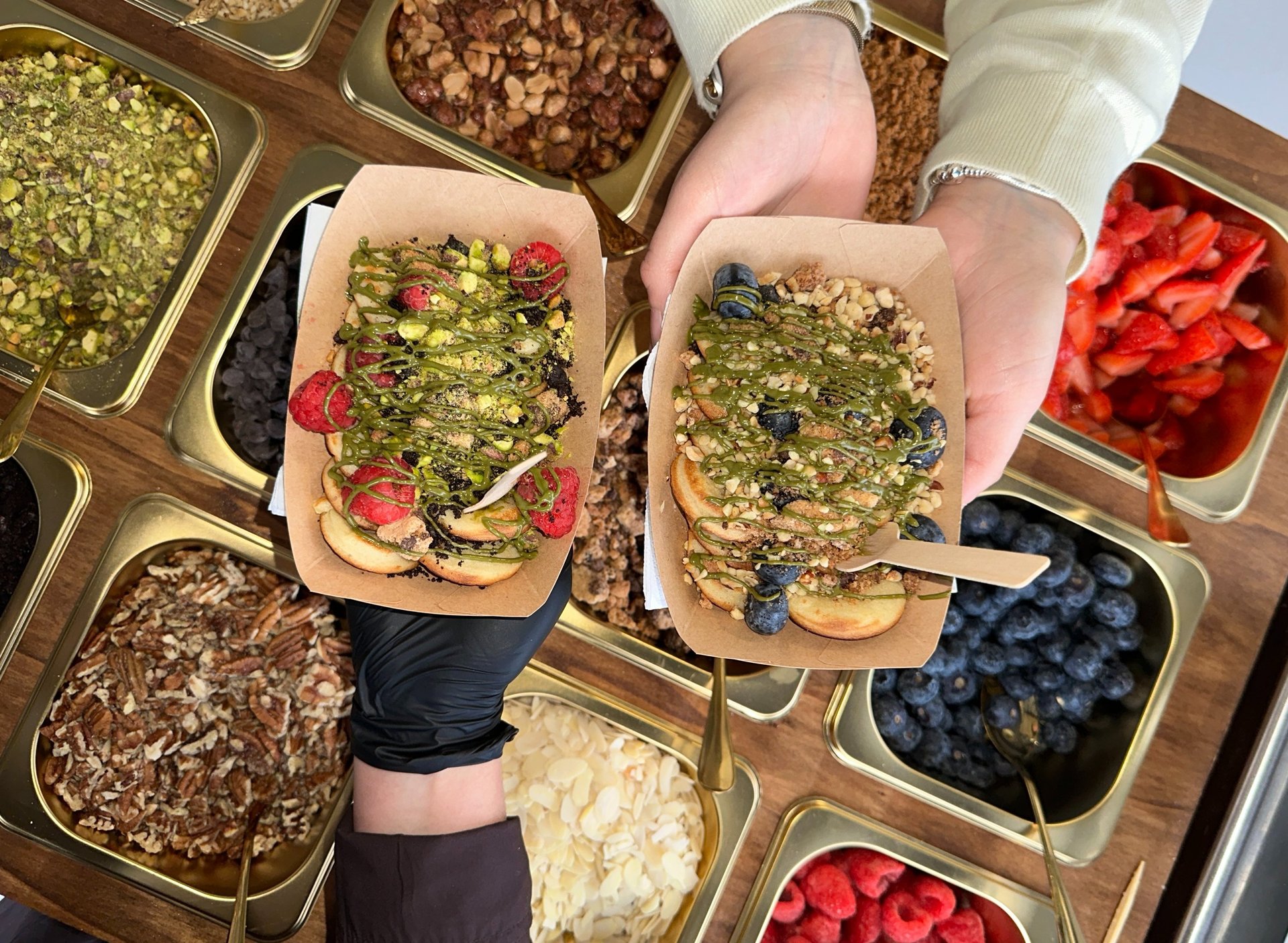 black and brown leather padded tub sofa