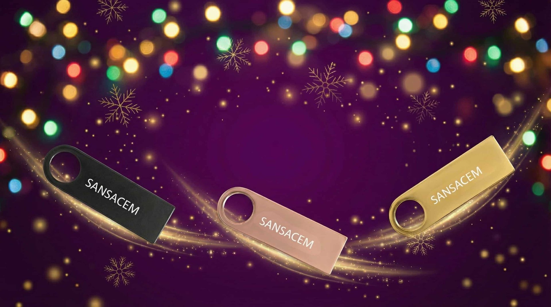 promo noel sansacem Clé USB musicale libre de droits SACEM pour restaurant