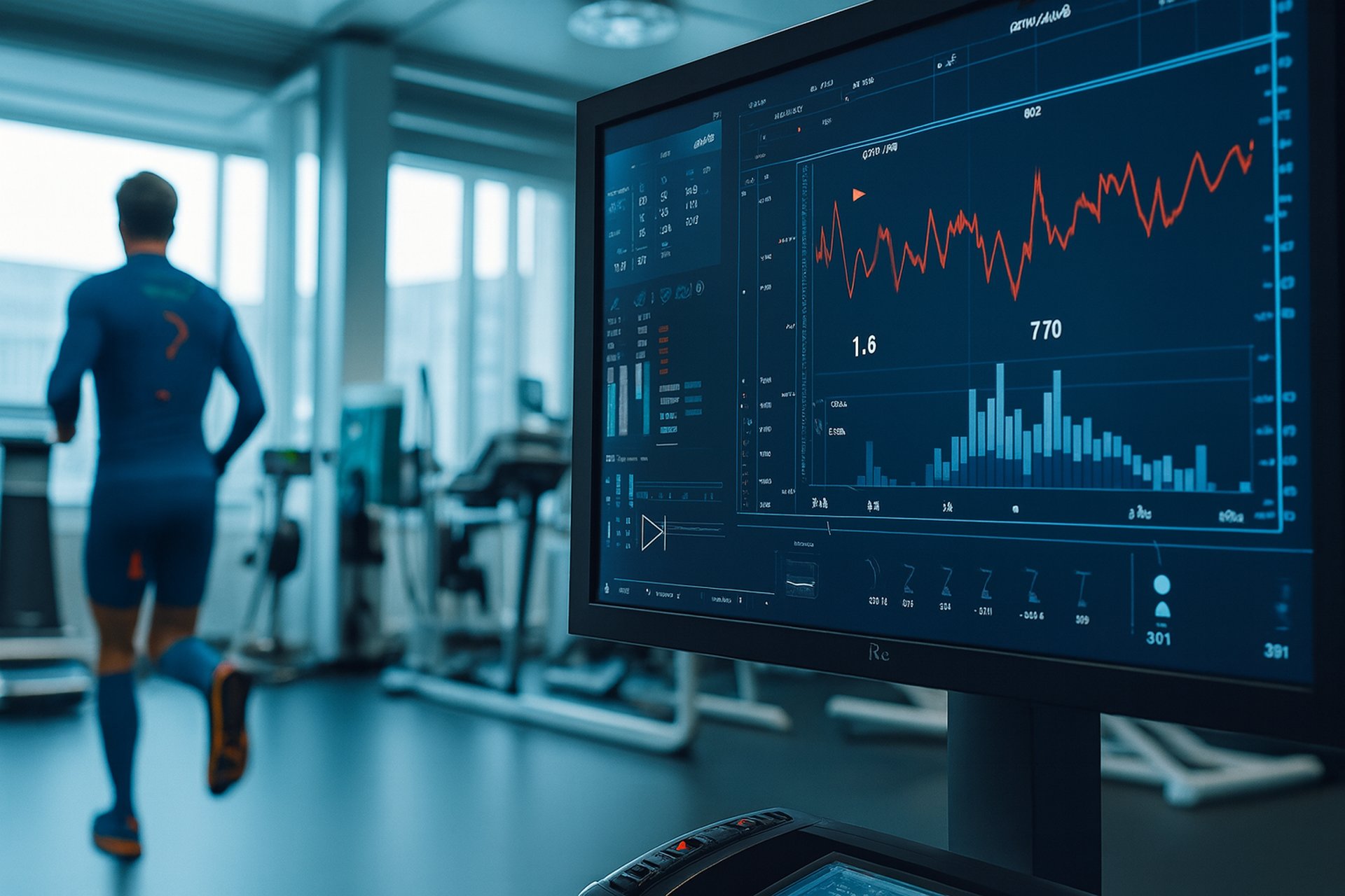 man on running field