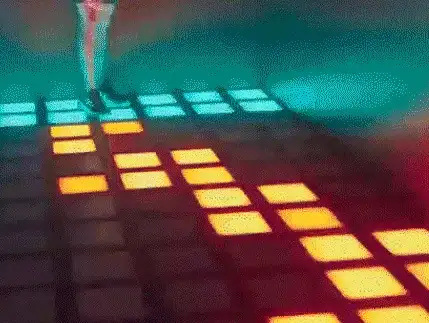 running grid floor is lava