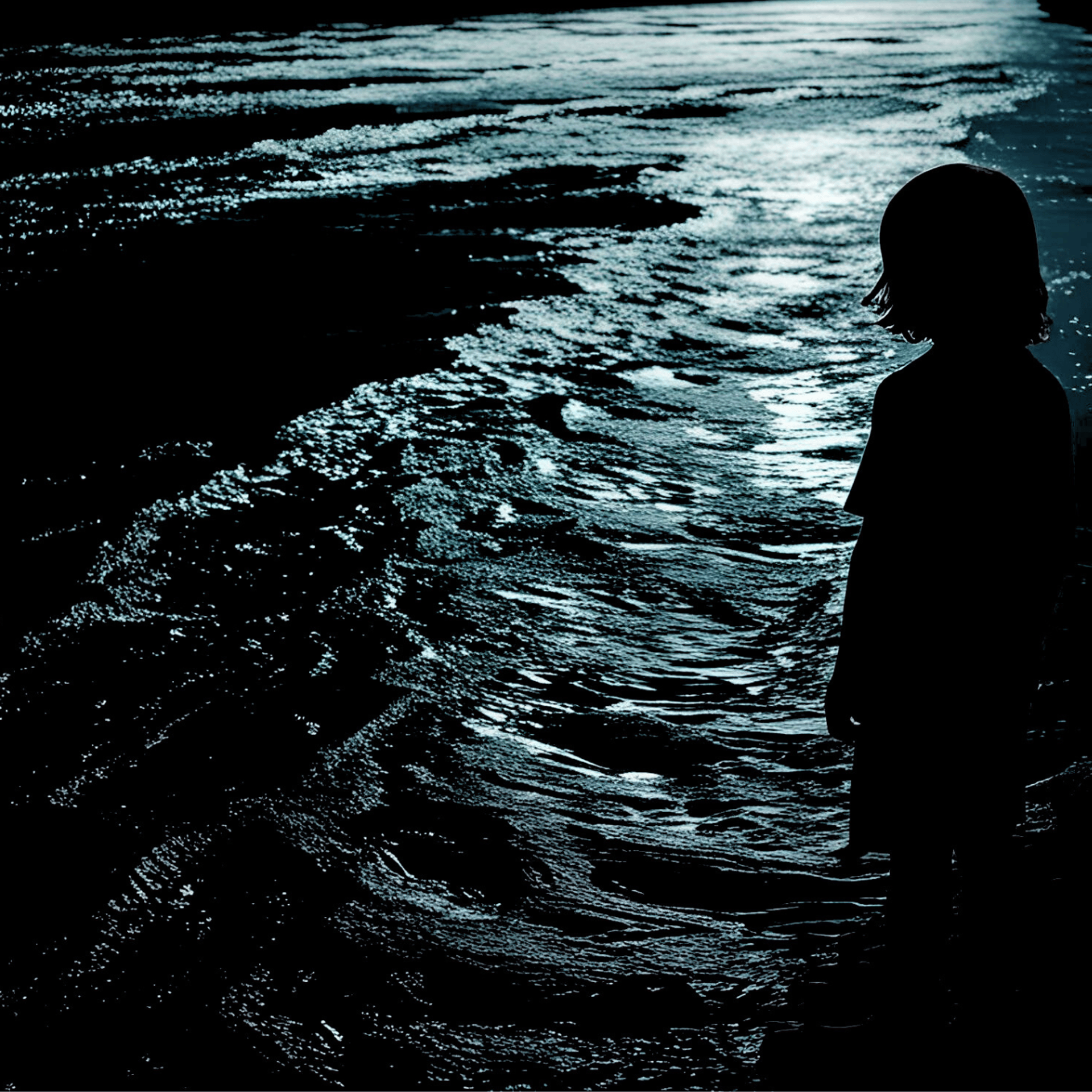 a large body of water with a boat in the distance