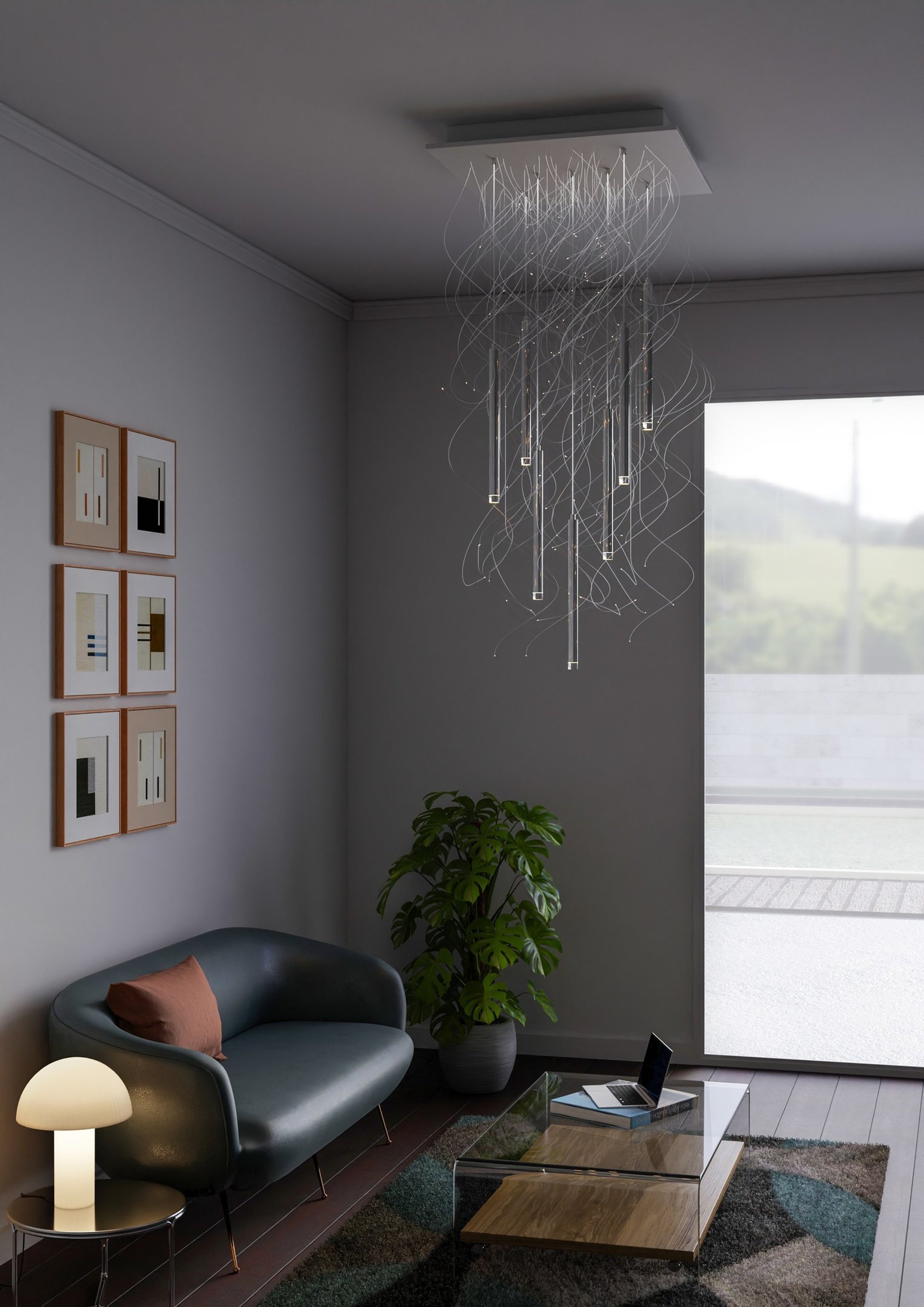 appartement en design 3d tendance et aménagé