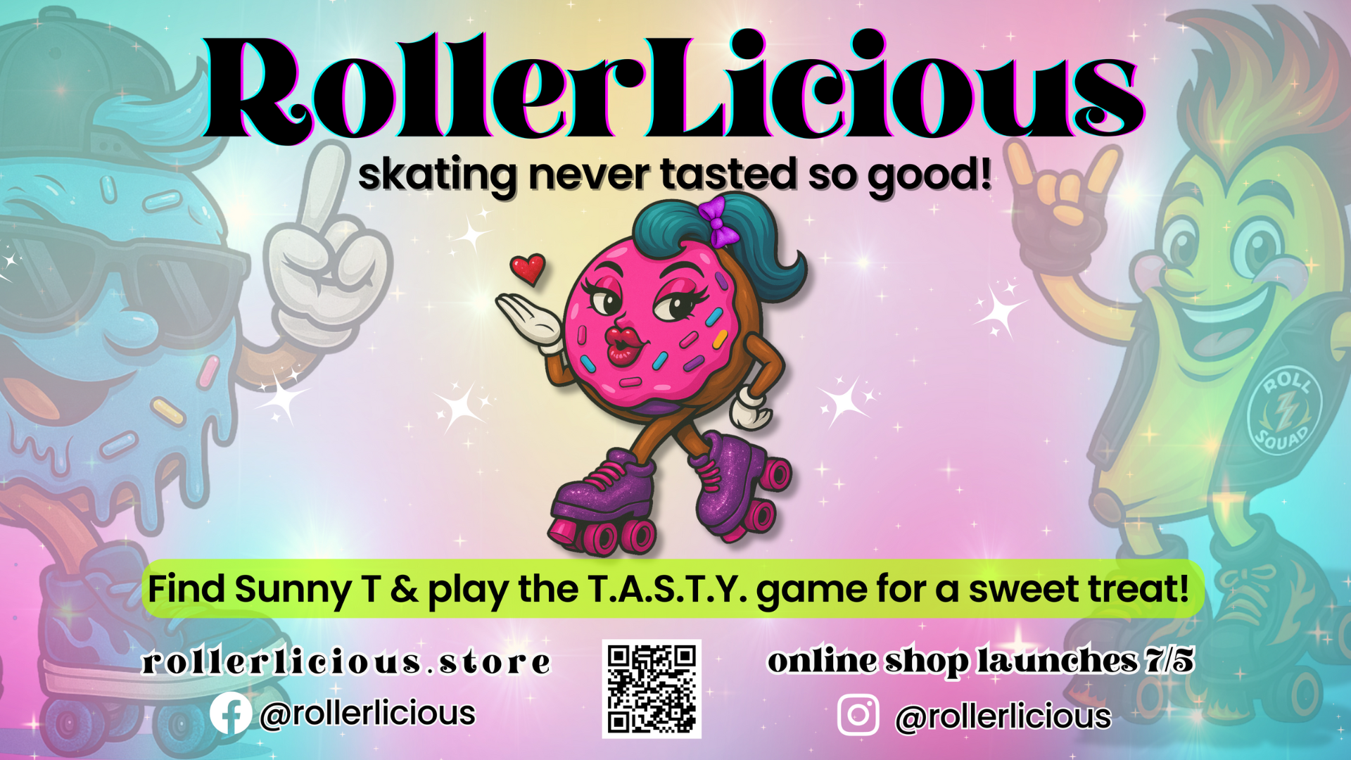 RollerLicious roller skating hoodie t-shirt