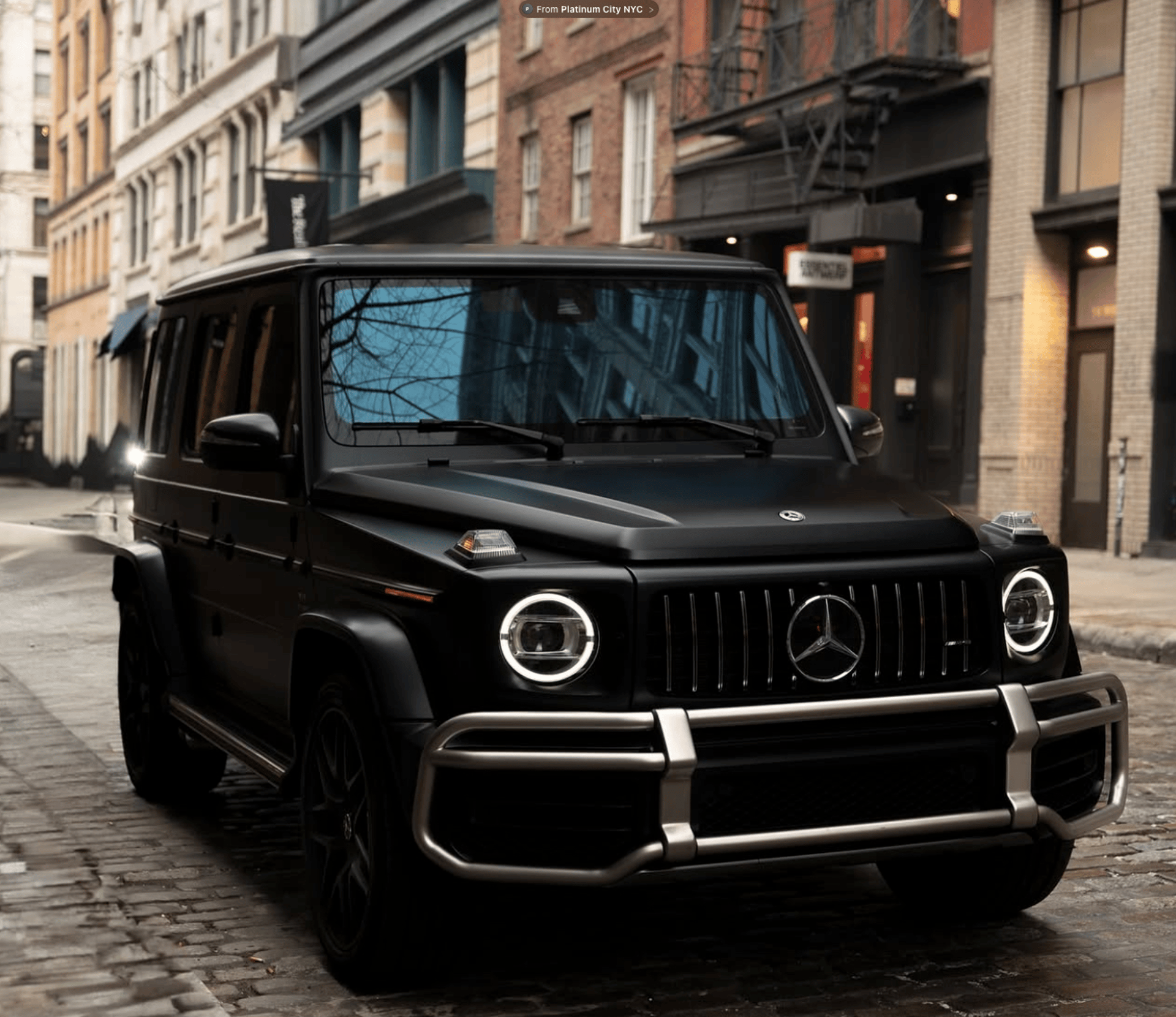 the interior of a vehicle with black leather seats