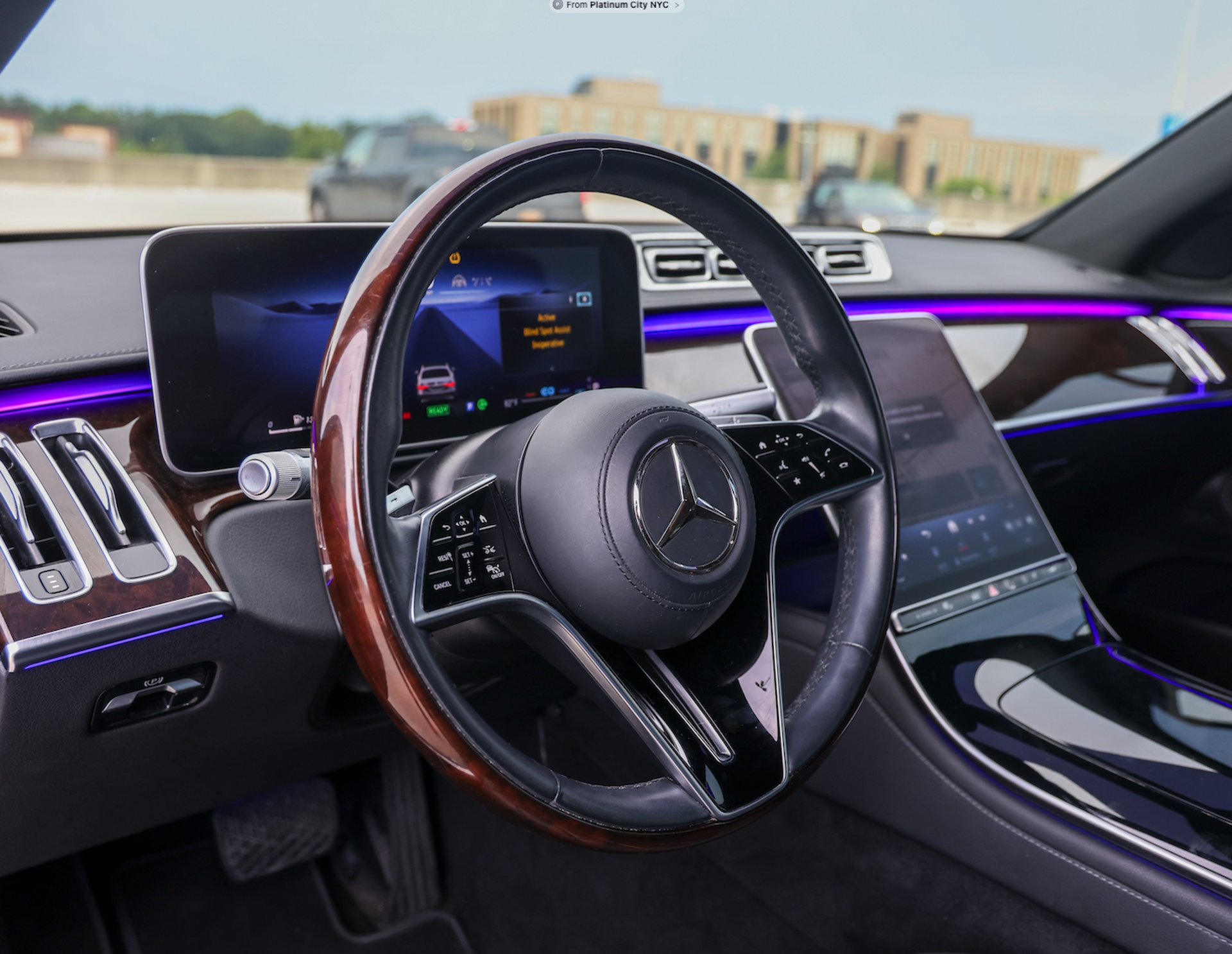 a close up of a car with a mirror