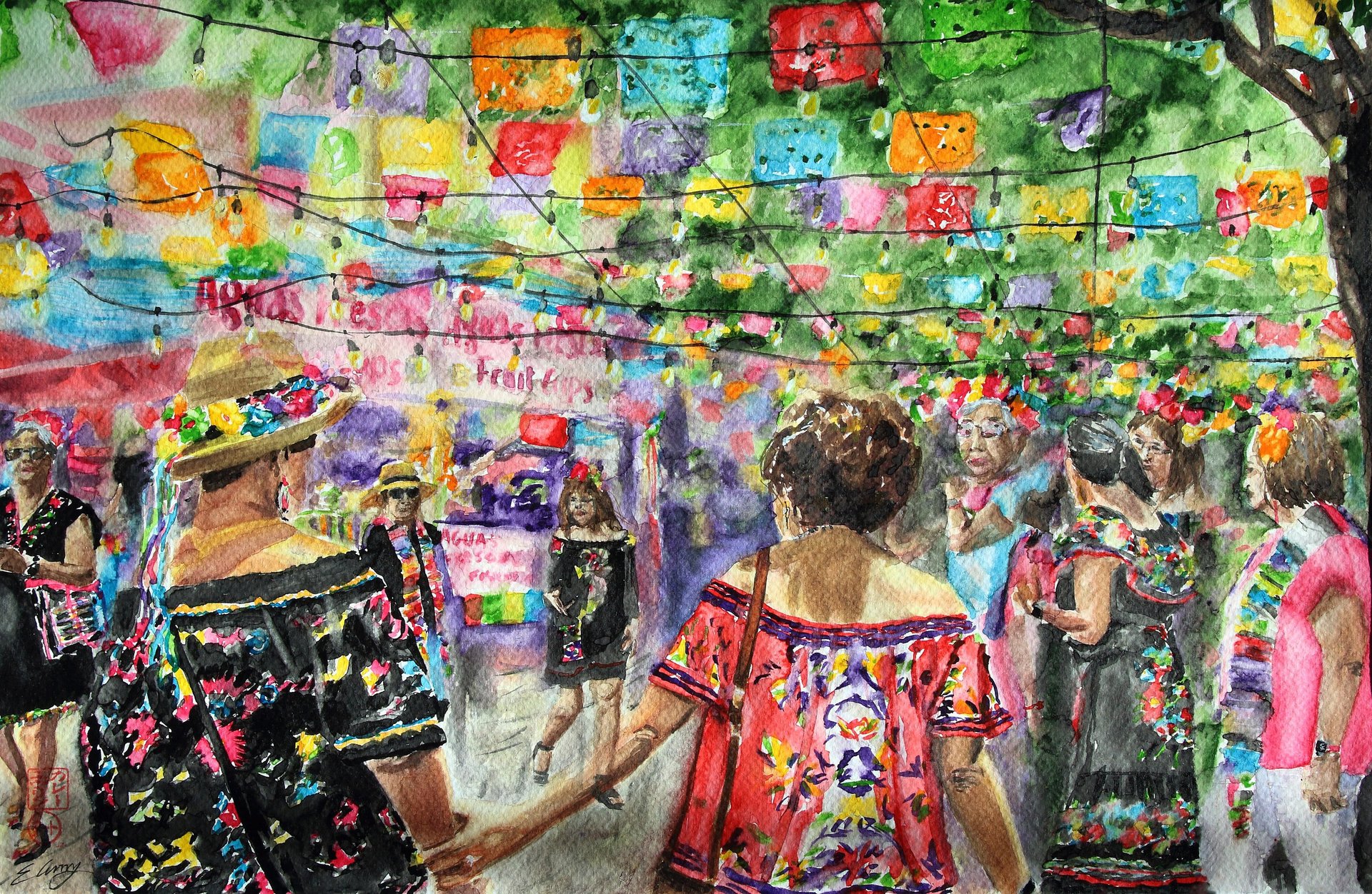 an abstract photo of a curved building with a blue sky in the background