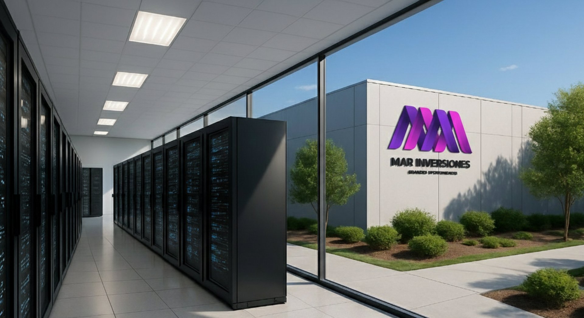 an abstract photo of a curved building with a blue sky in the background
