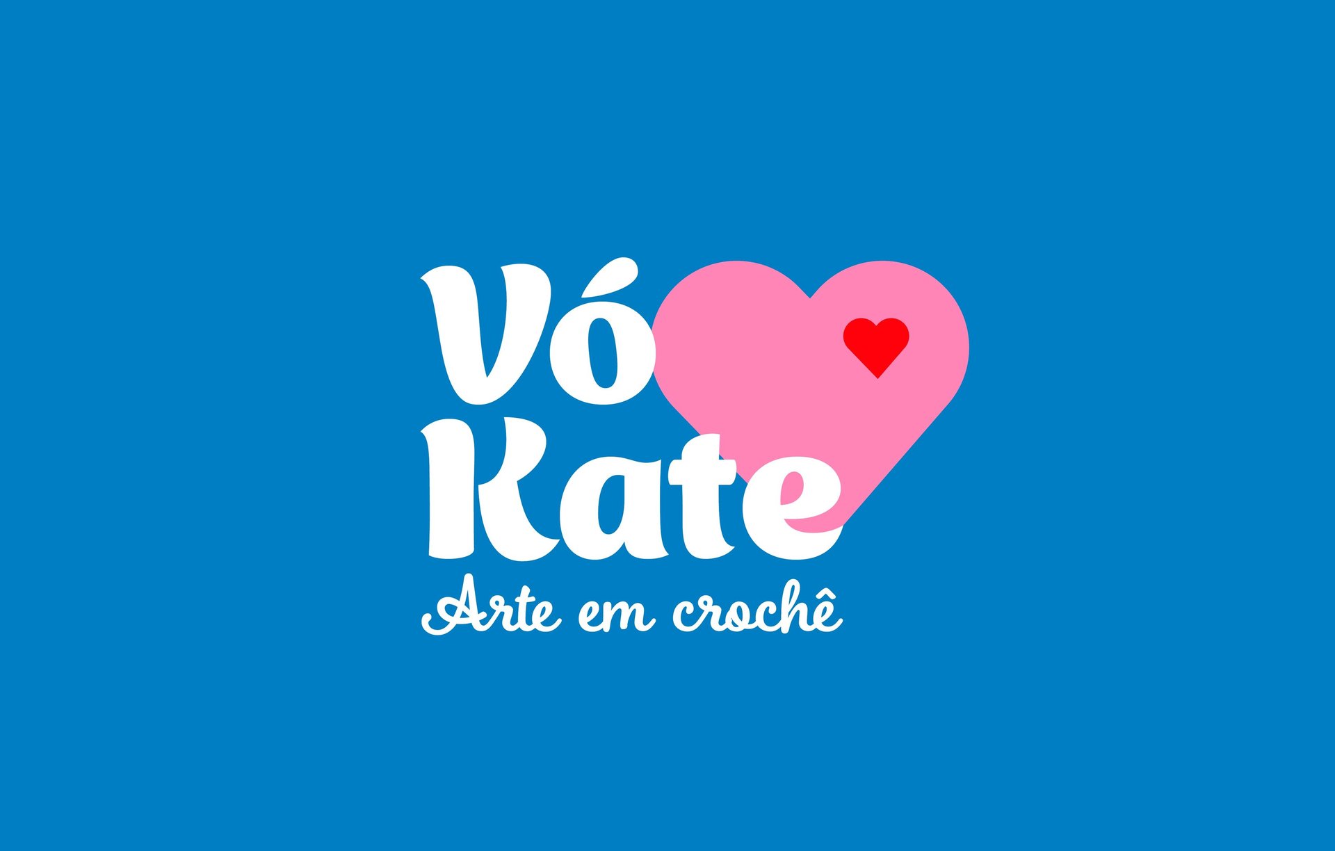 Logotipo da Vo Kate, caracterizado por um design inovador, cores vivas e uma tipografia que reflete a identidade da marca.