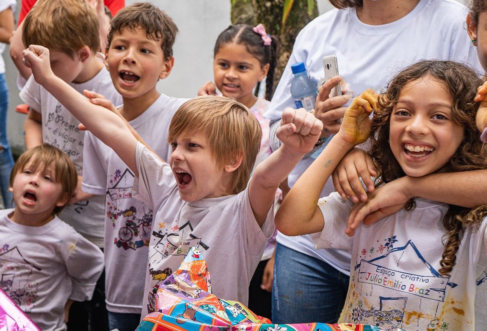 an abstract photo of a curved building with a blue sky in the background