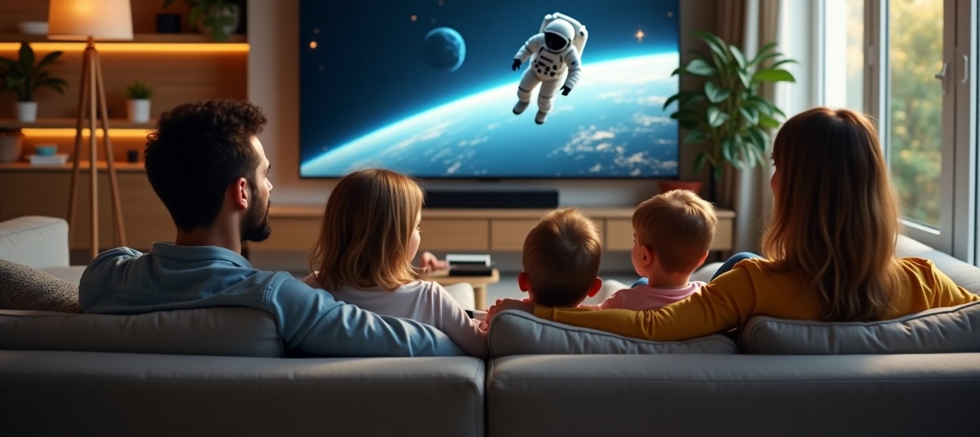 an abstract photo of a curved building with a blue sky in the background
