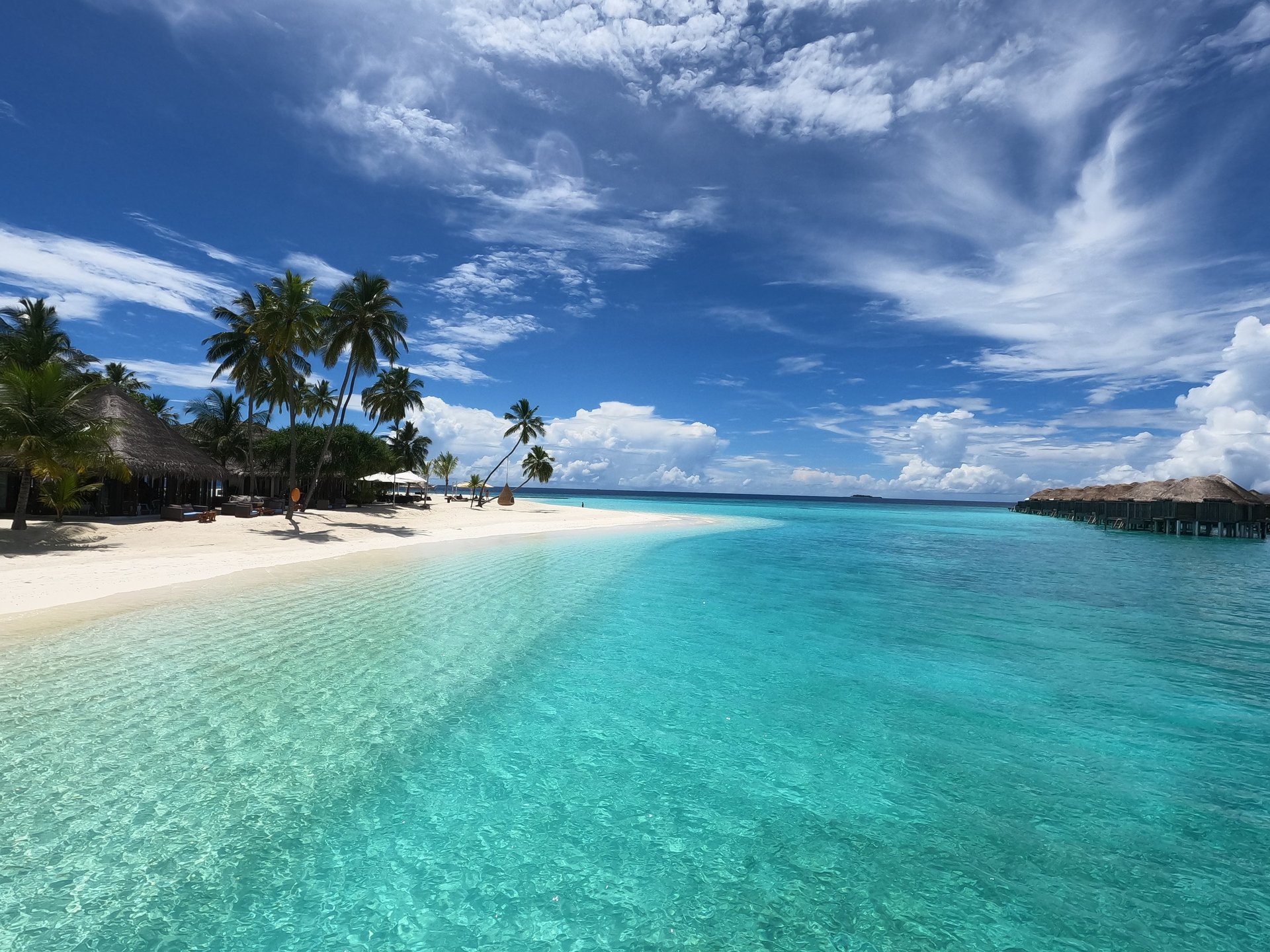eau turquoise maldives
