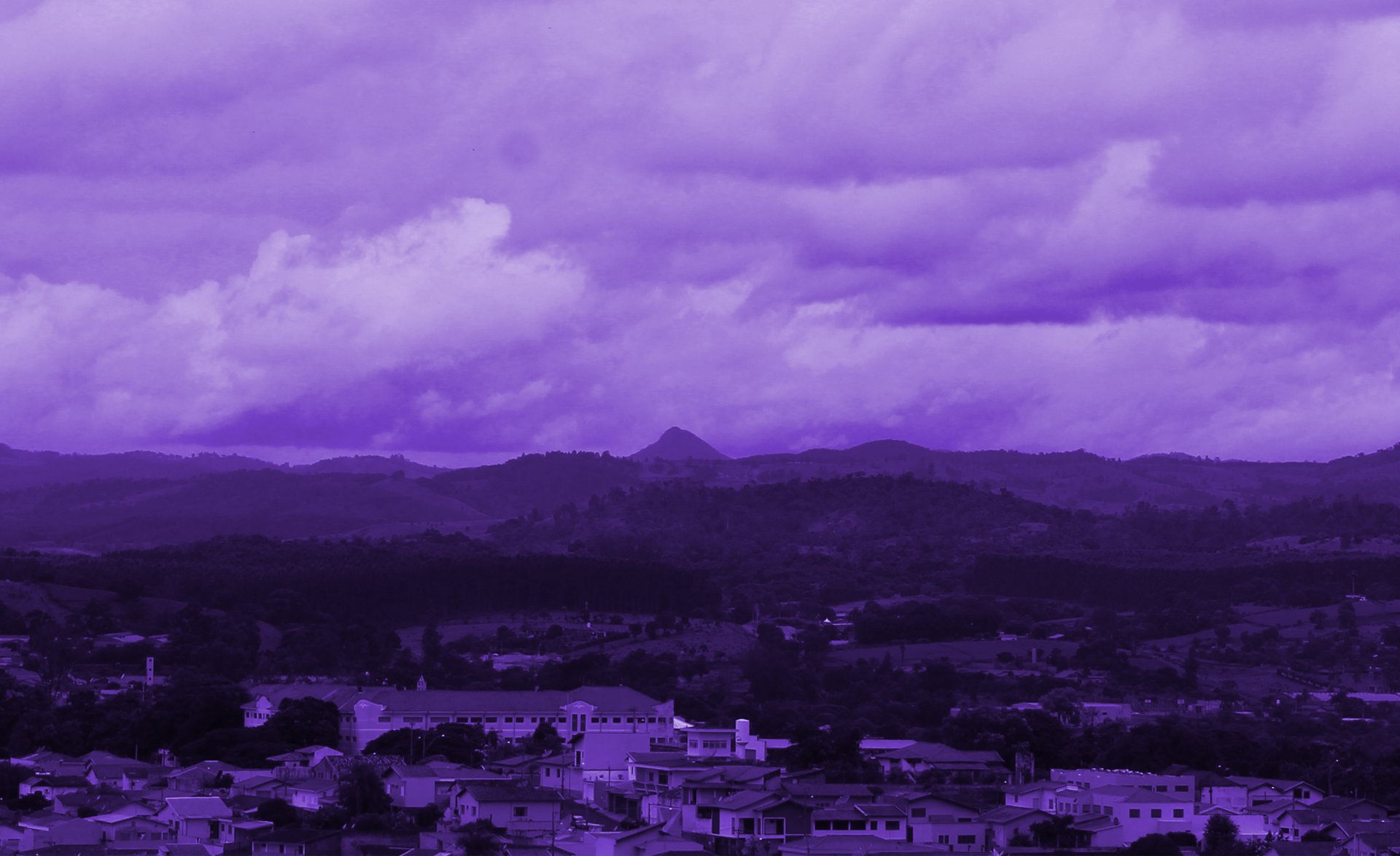 Foto de João Marquezini, tratada de forma a ficar com tons lilás.