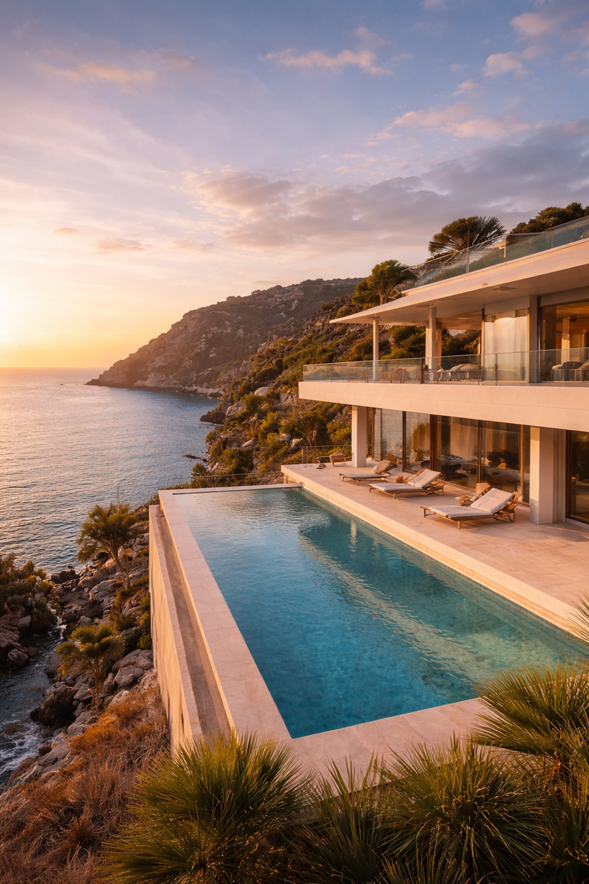 grayscale photo of tree in front of building